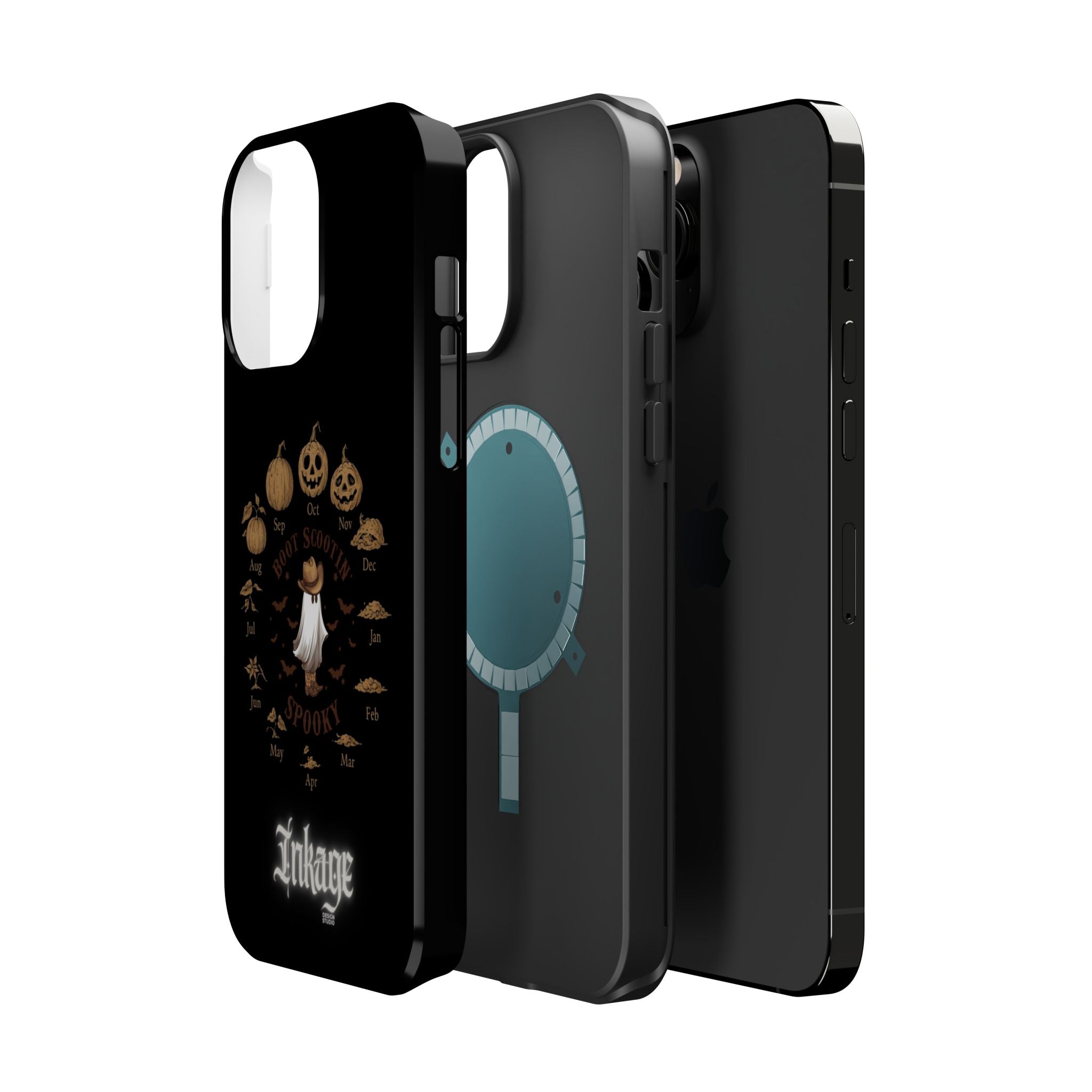 Spooky Boot Halloween Pumpkin Magnetic Phone Case (Season)