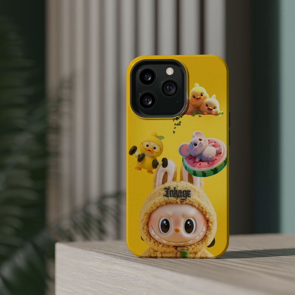 Yellow Cutie Labubu Magnetic Phone Cases (Animation)