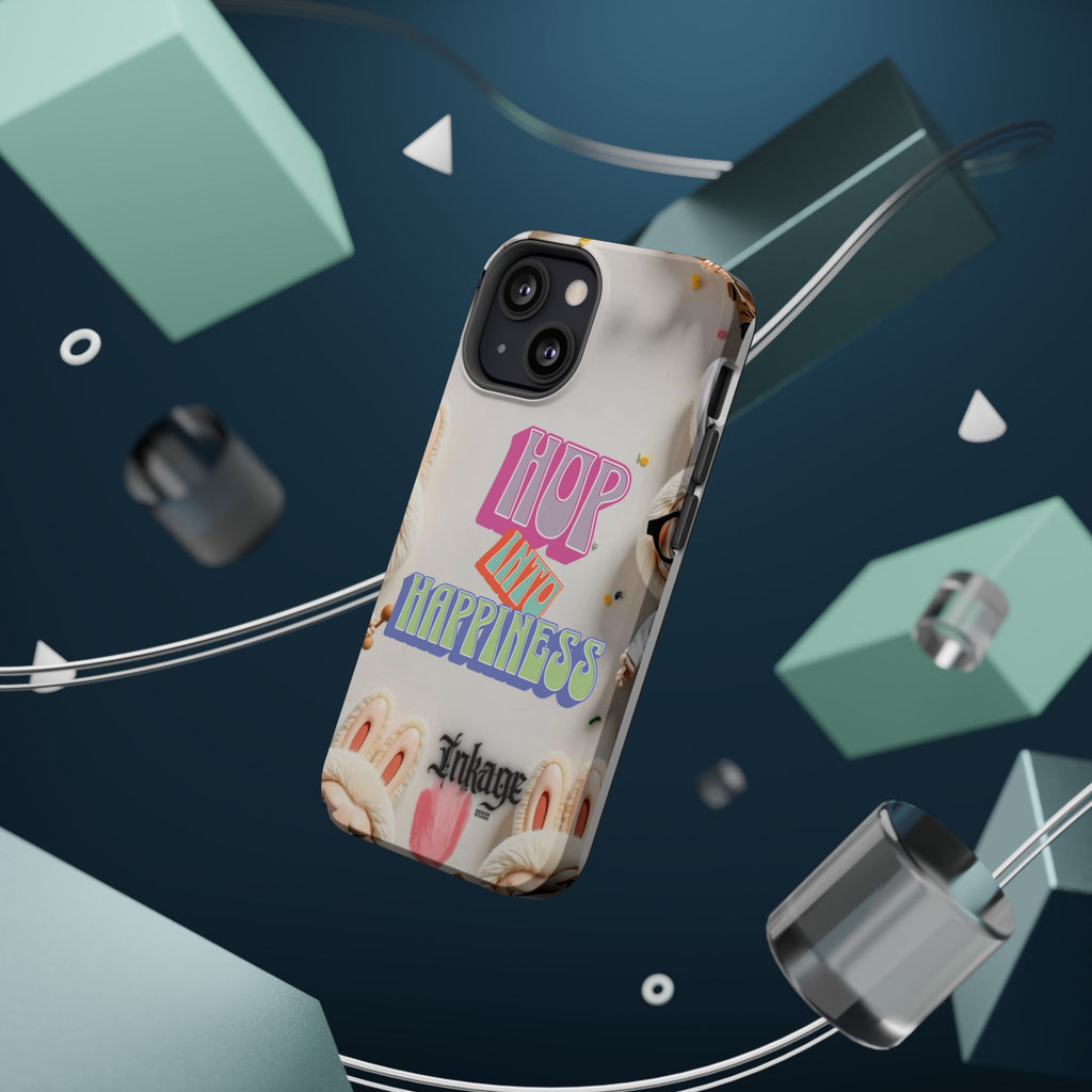 "Hop Into Happiness" Quote Magnetic Phone Case (Animation)
