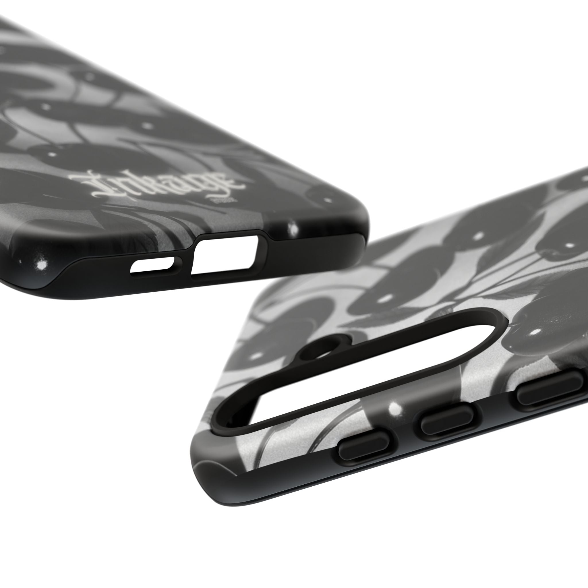 Black Cherry Print Tough Phone Cases (Minimal)