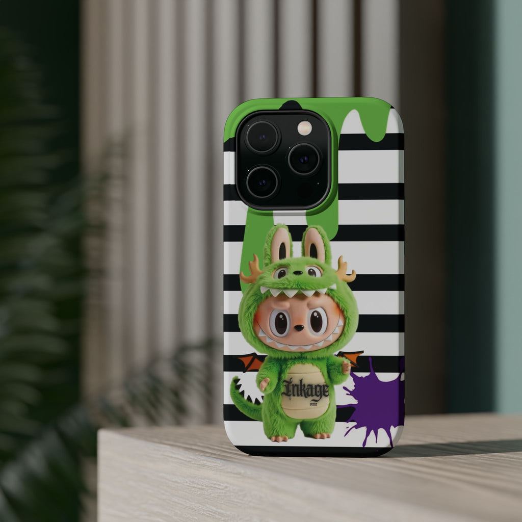 Greenie Labubu Spooky Magnetic Phone Case (Animation)