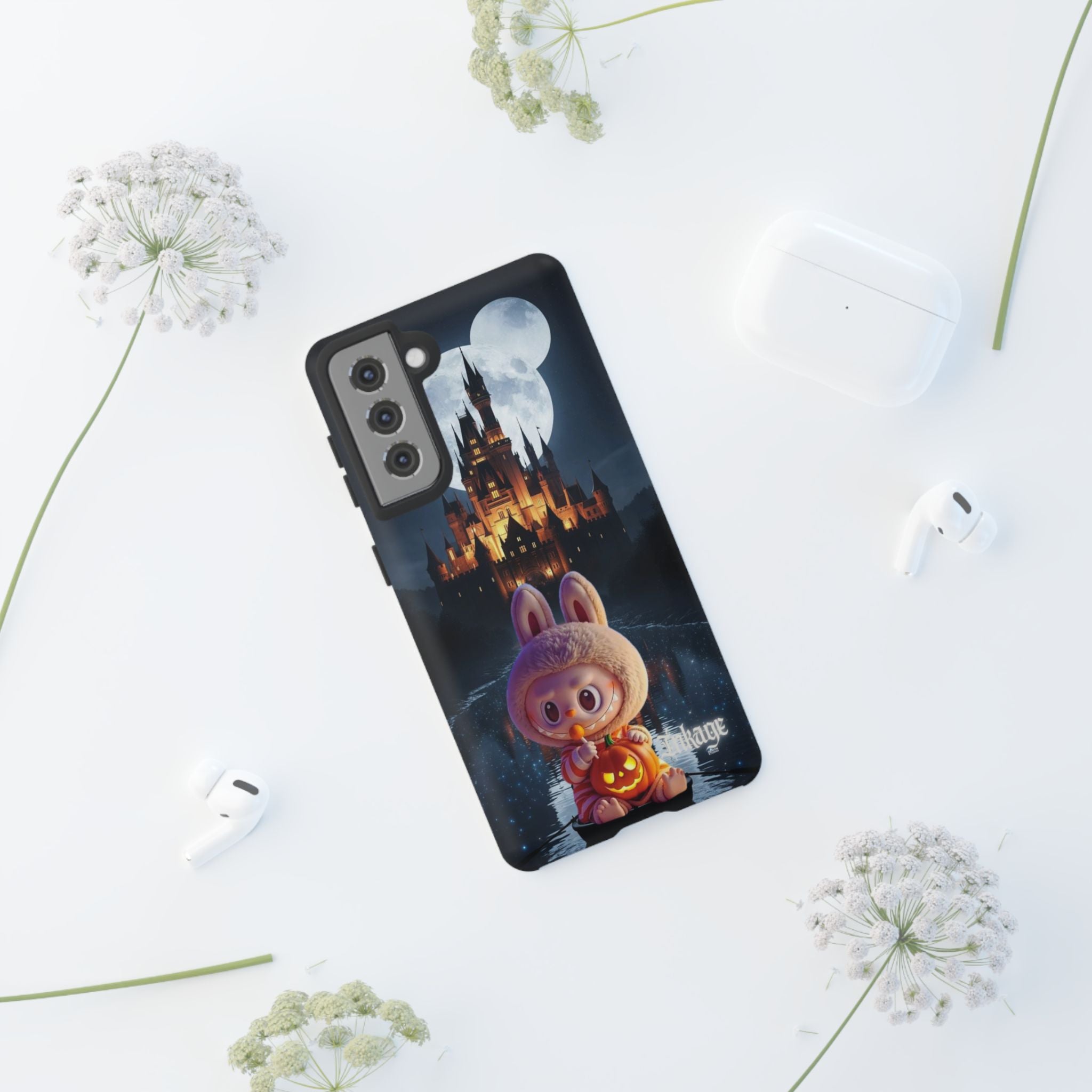 Labubu Halloween On Disney Boat Tough Phone Cases (Season, Animation)