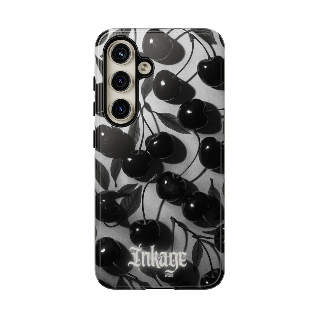 Black Cherry Print Tough Phone Cases (Minimal)