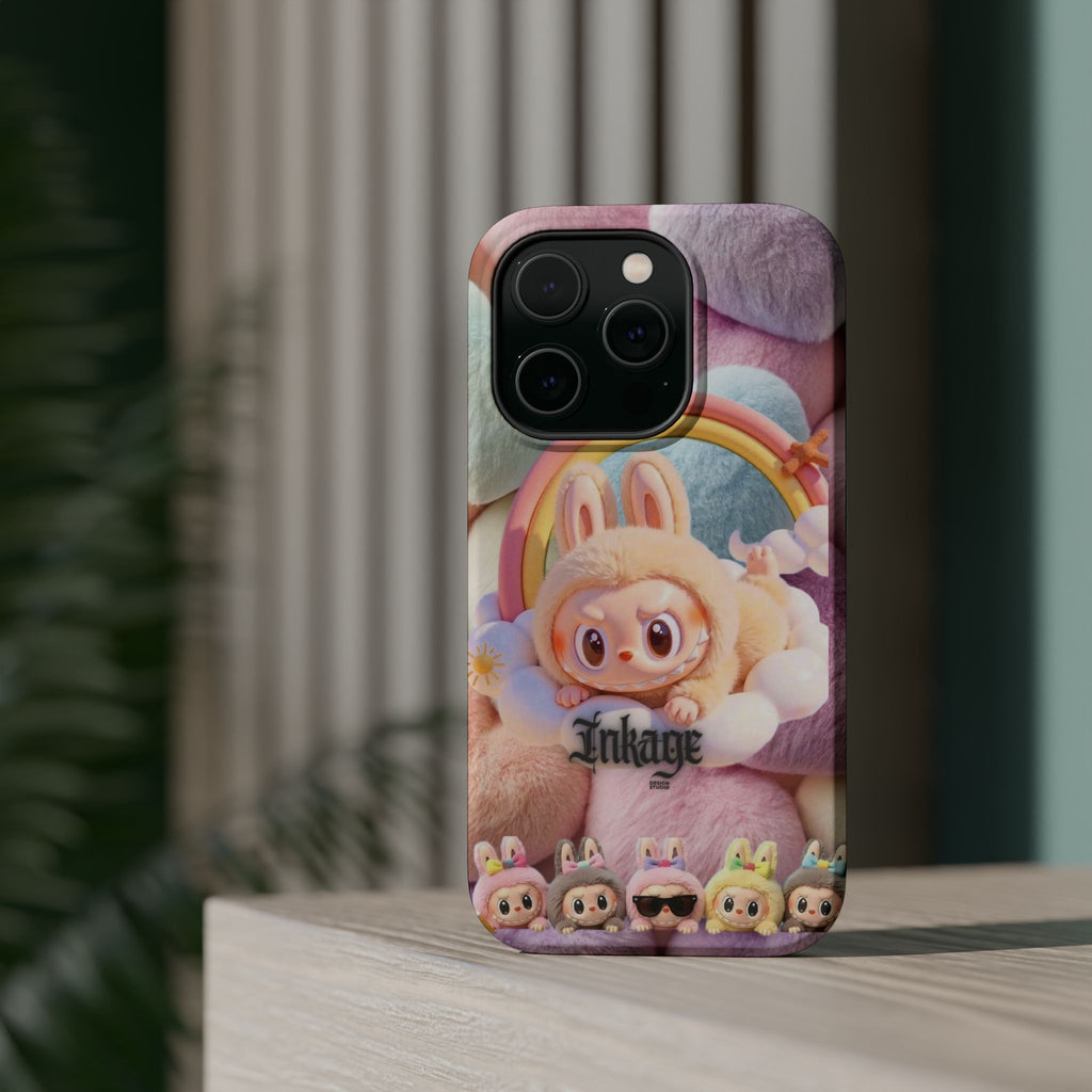 Pastel Rainbow Labubu Magnetic Phone Cases(Animation)