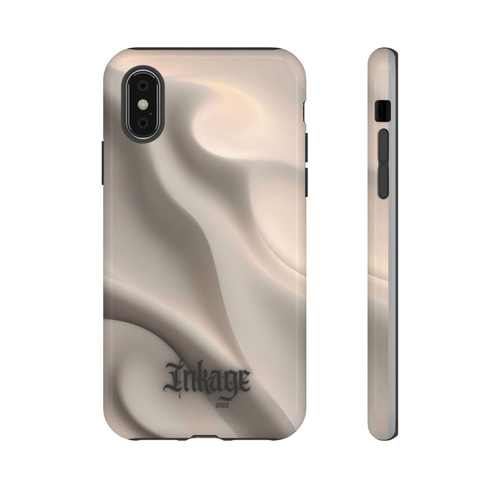 Beige Wavy Flow Tough Phone Case (Minimal)