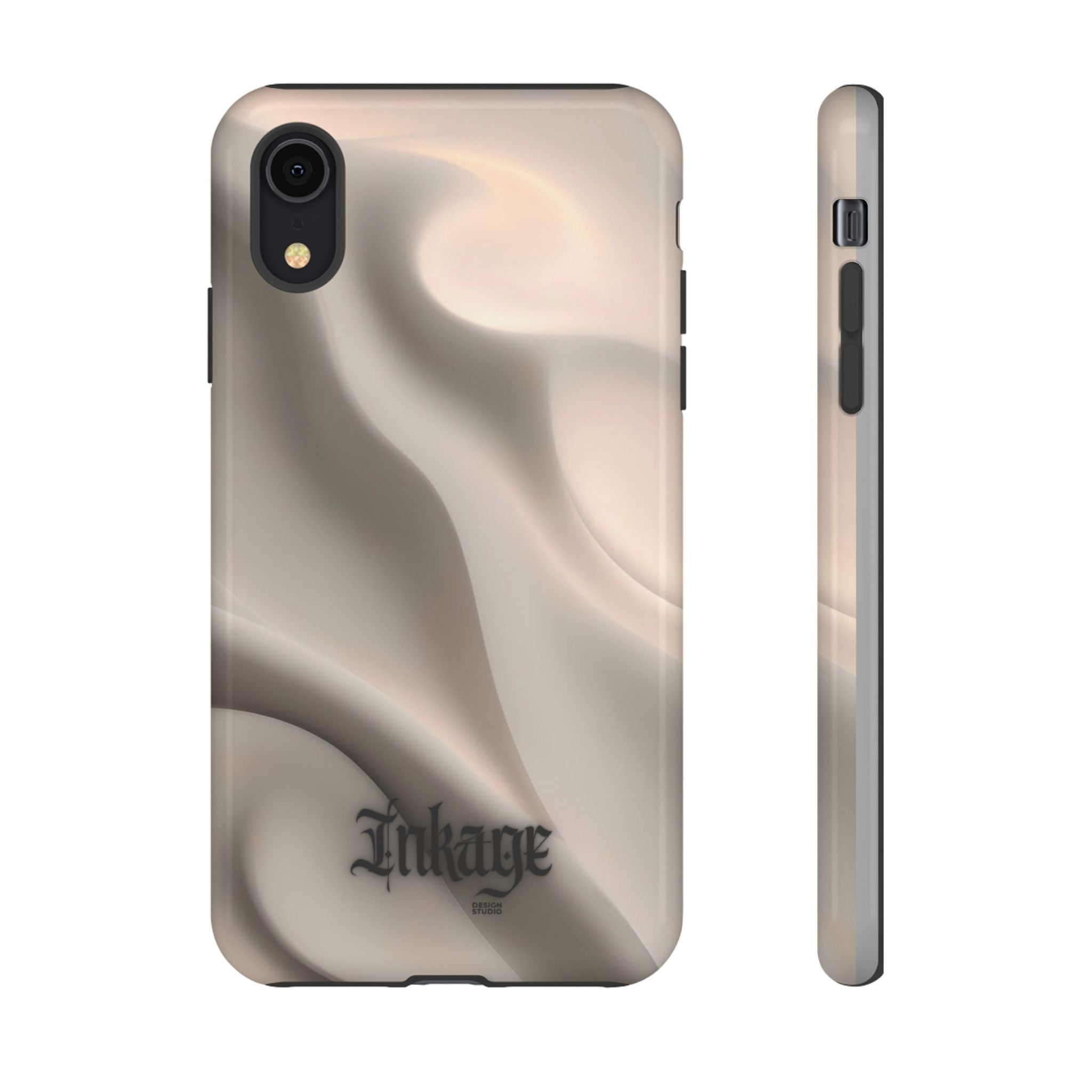 Beige Wavy Flow Tough Phone Case (Minimal)