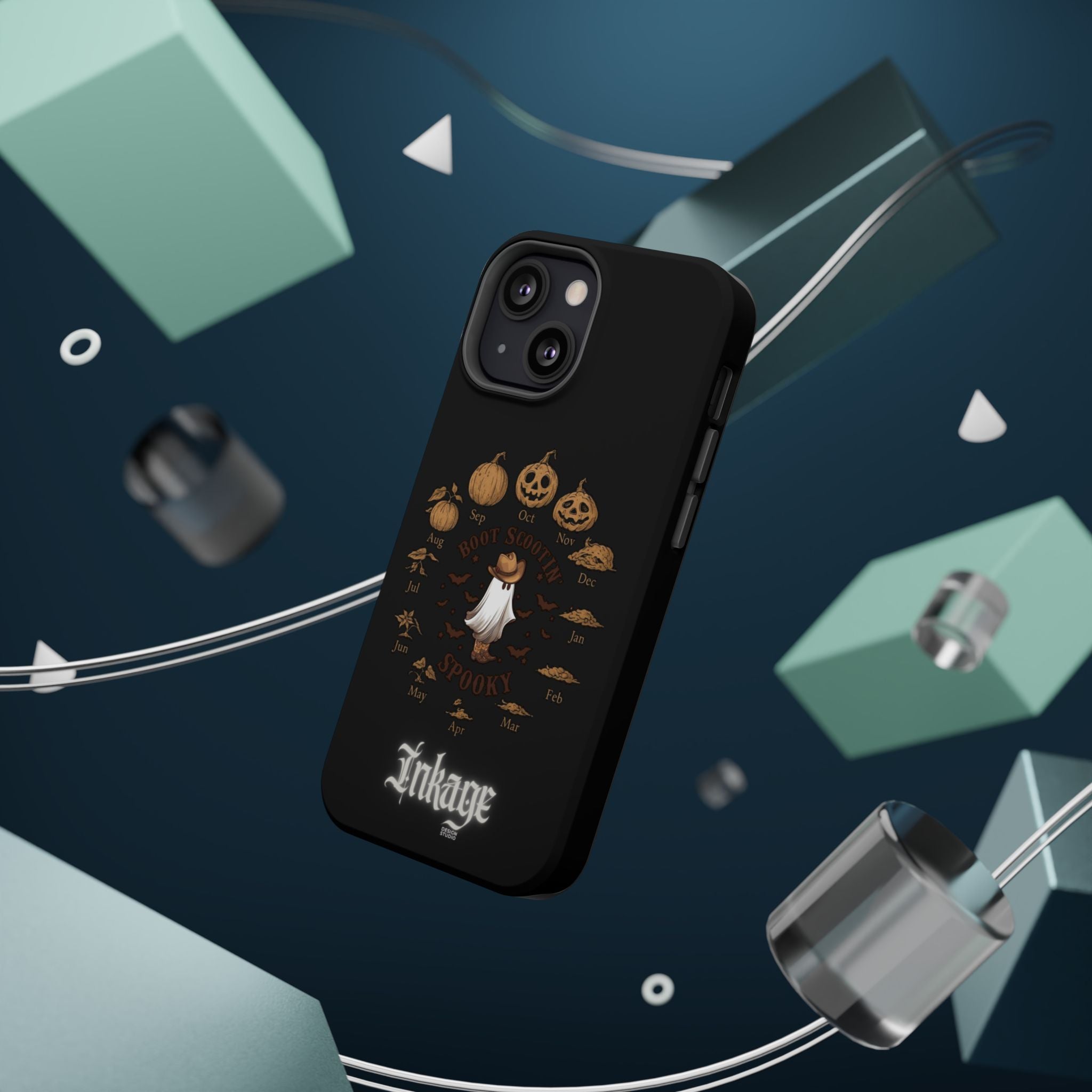 Spooky Boot Halloween Pumpkin Magnetic Phone Case (Season)