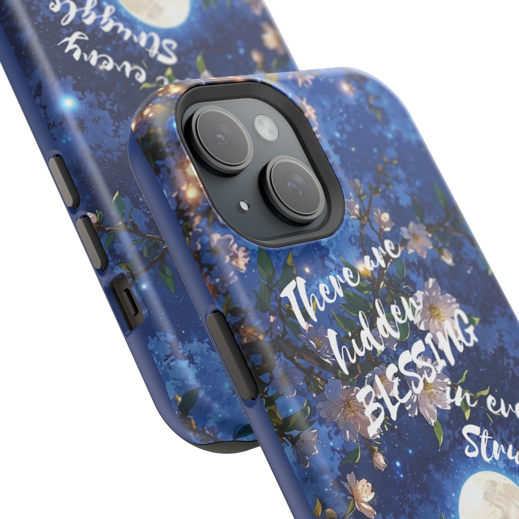 “Moonlit Blessing” Magnetic Phone Cases (Quote)