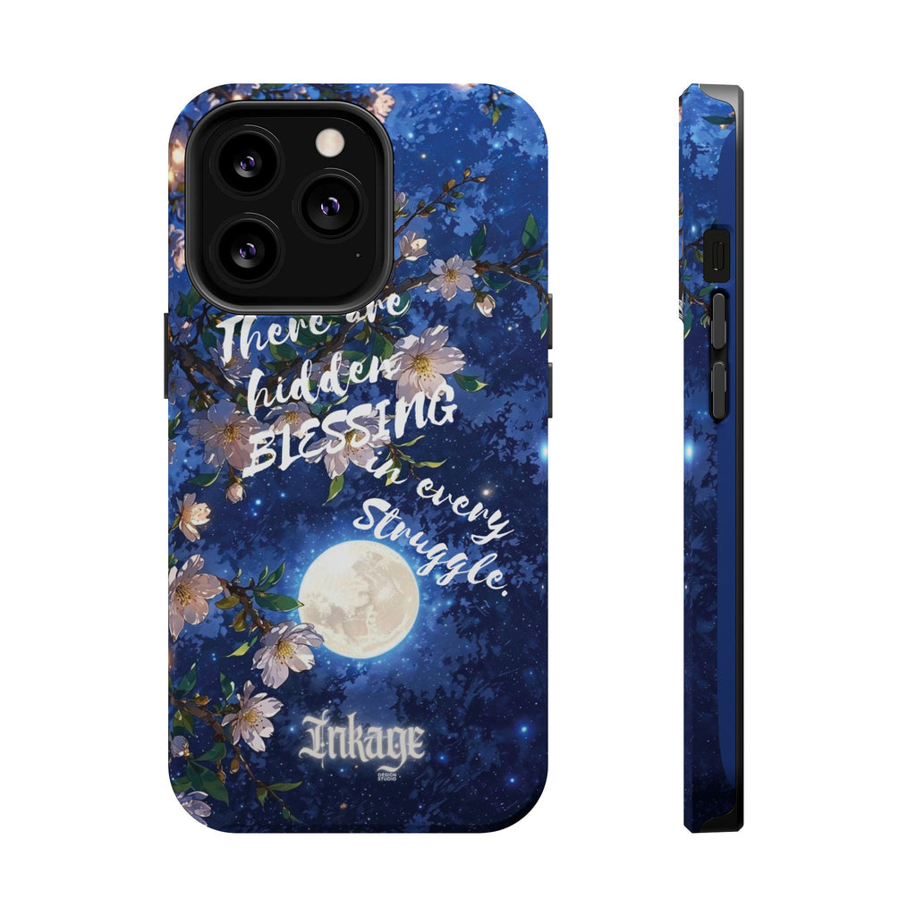 “Moonlit Blessing” Quote Magnetic Phone Cases