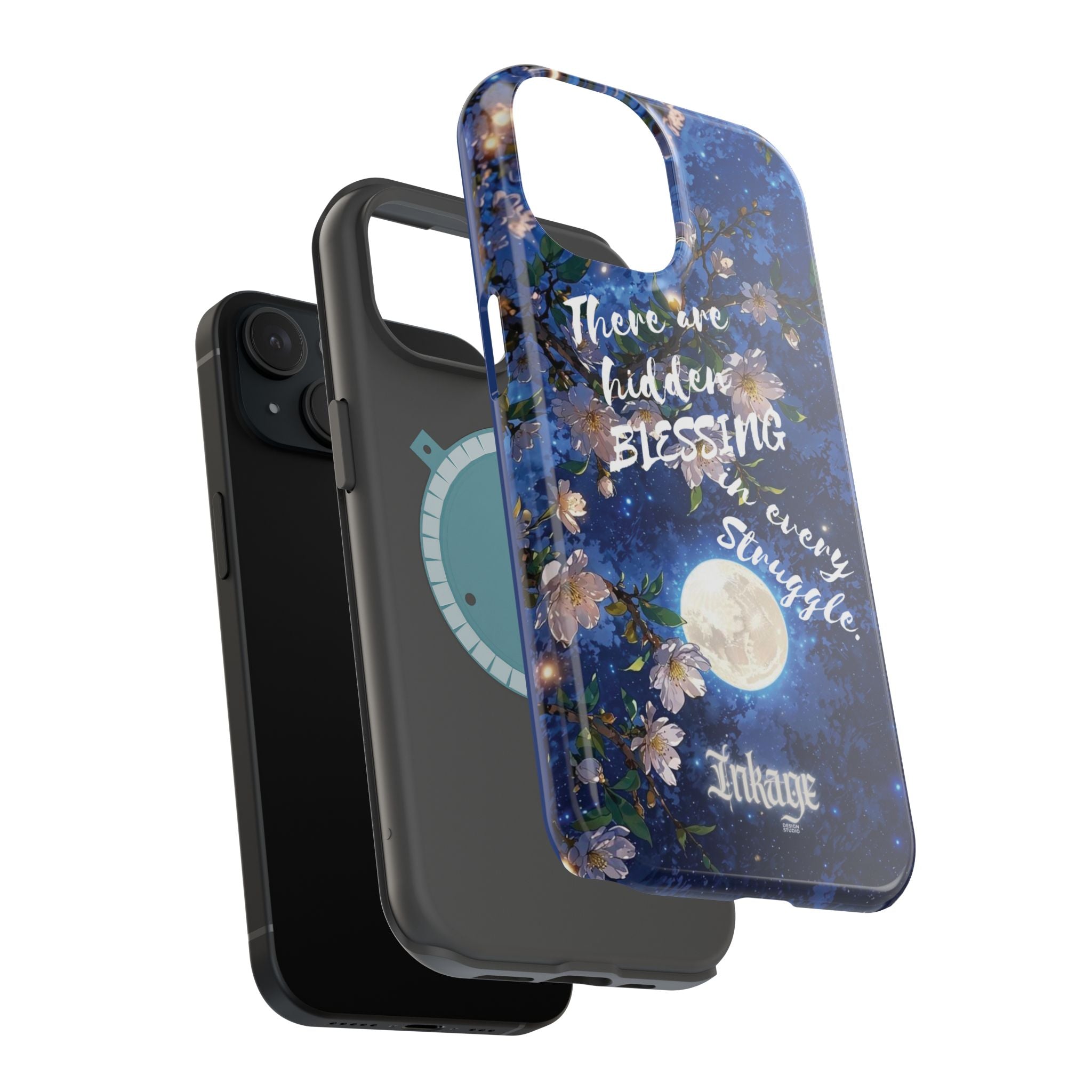 “Moonlit Blessing” Quote Magnetic Phone Cases