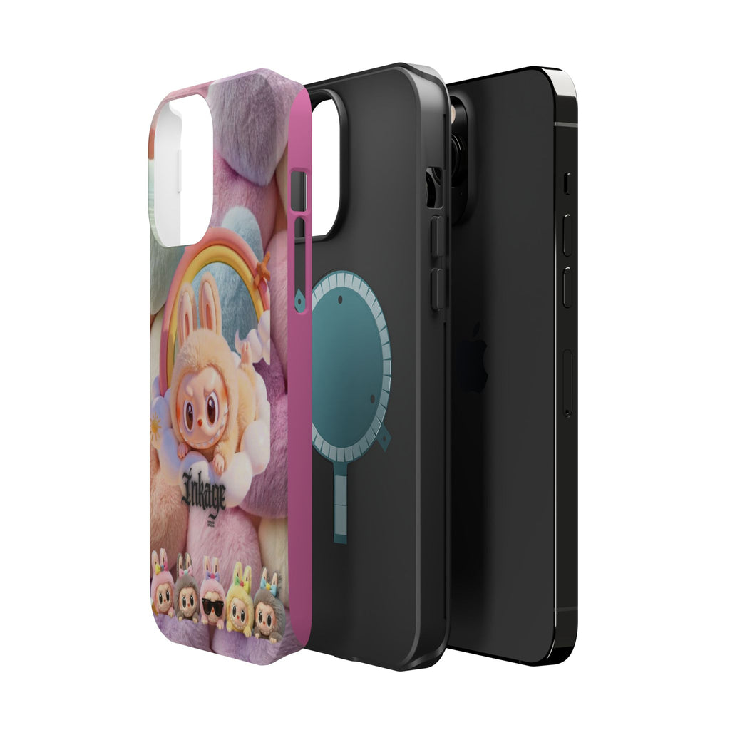 Pastel Rainbow Labubu Magnetic Phone Cases(Animation)