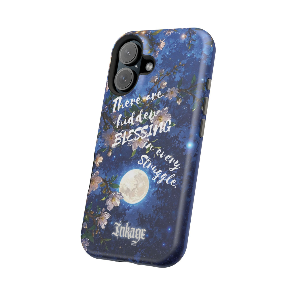 “Moonlit Blessing” Magnetic Phone Cases (Quote)