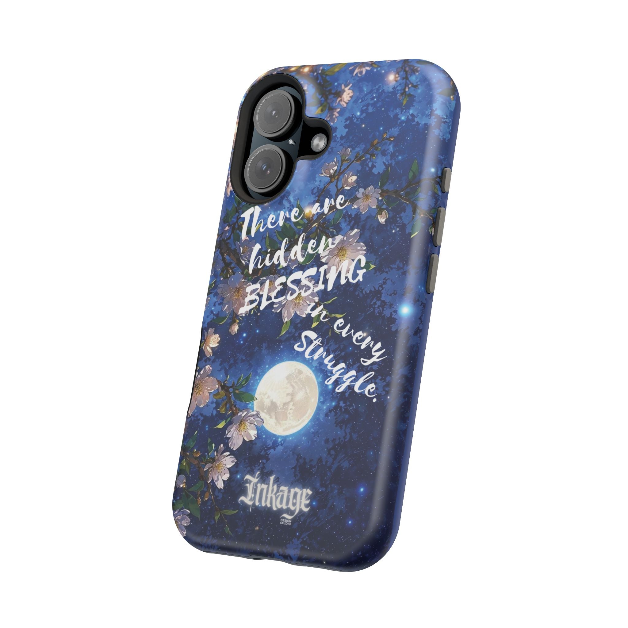 “Moonlit Blessing” Magnetic Phone Cases (Quote)