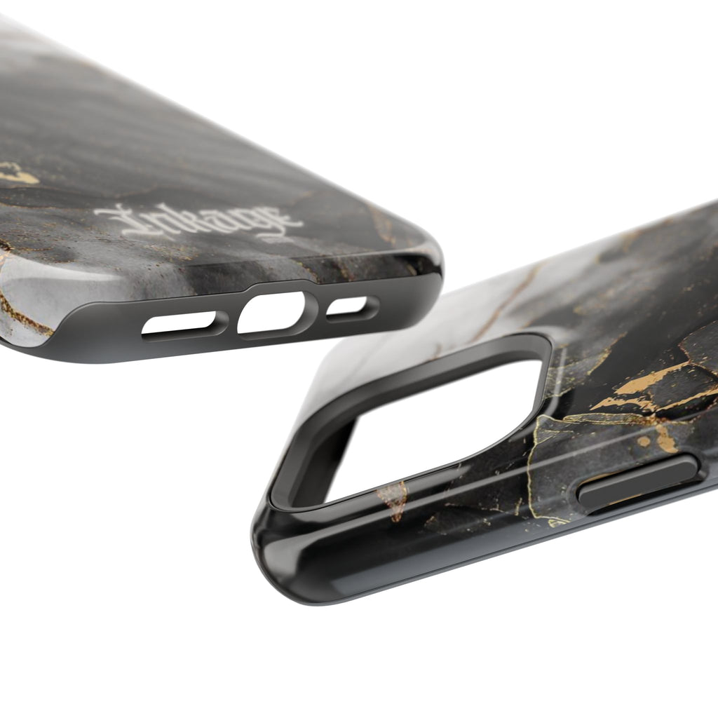 White Noir Marble Gold Foil Magnetic Phone Cases