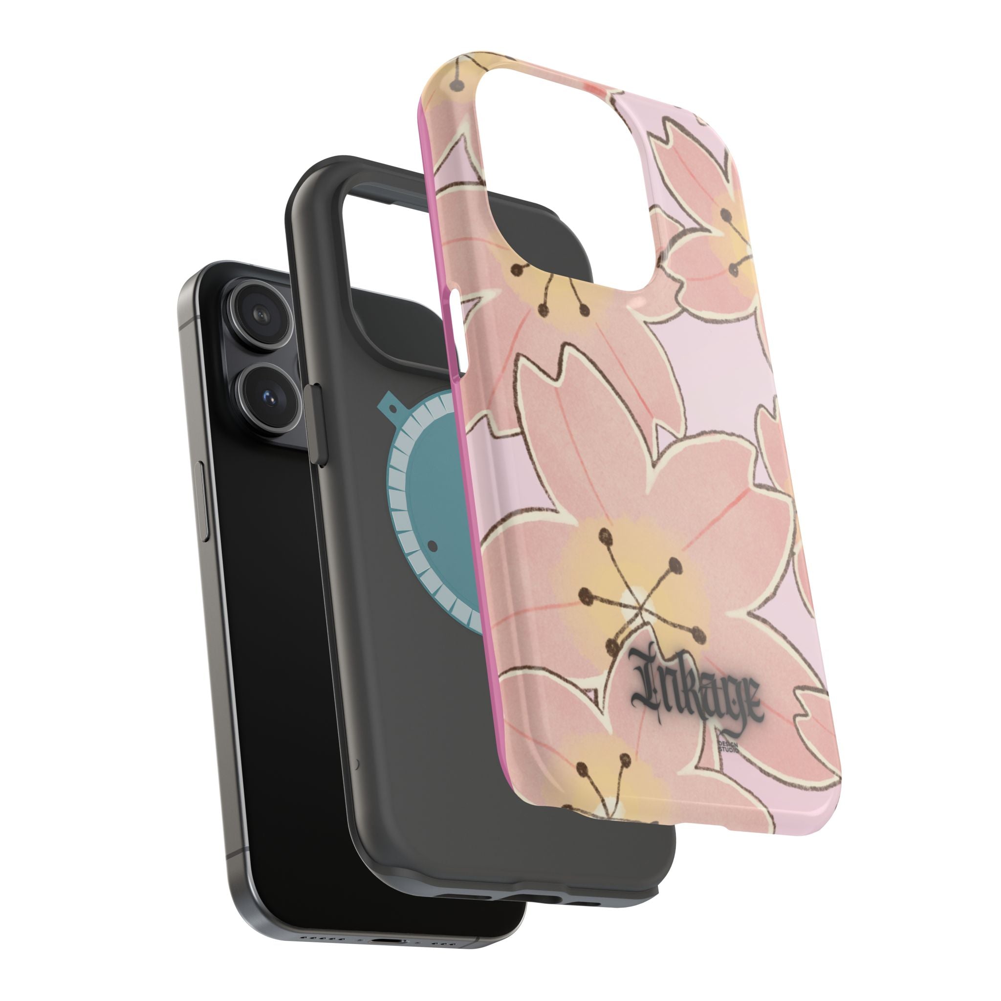 Charming Floral Magnetic Phone Case (Minimal)