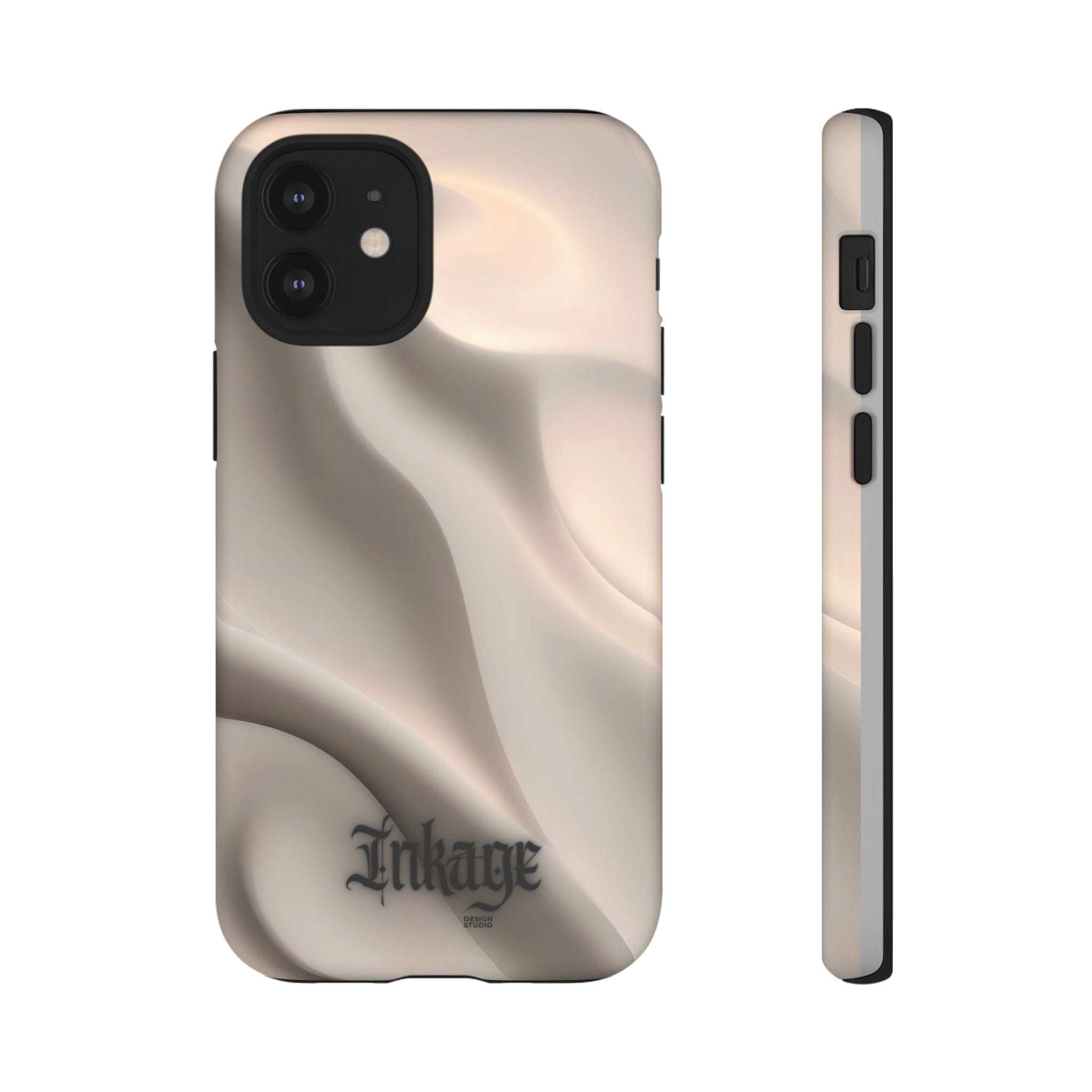 Beige Wavy Flow Tough Phone Case (Minimal)