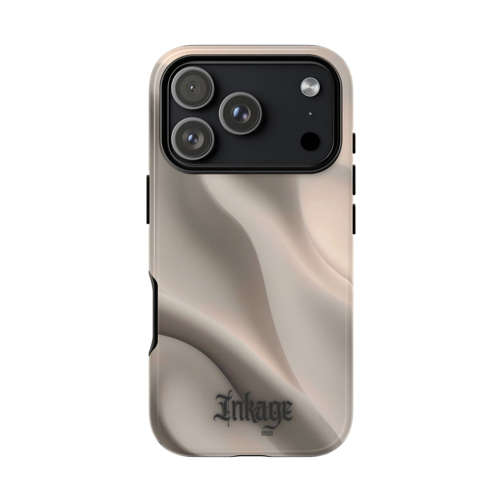 Beige Wavy Flow Tough Phone Case (Minimal)