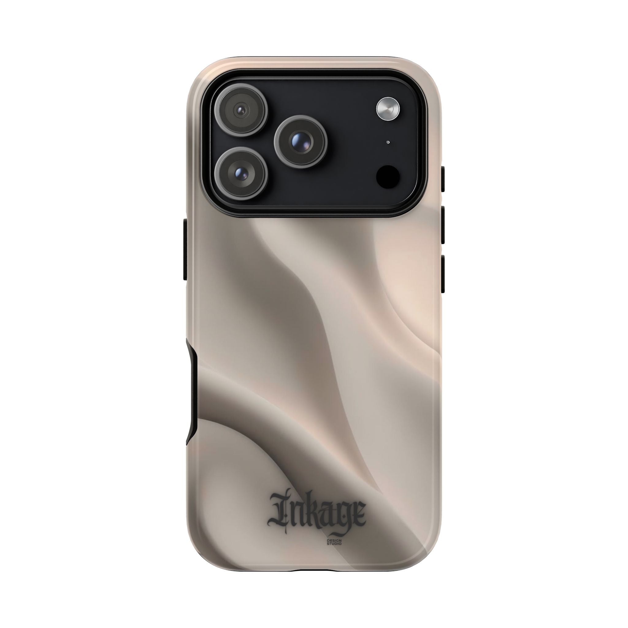 Beige Wavy Flow Tough Phone Case (Minimal)