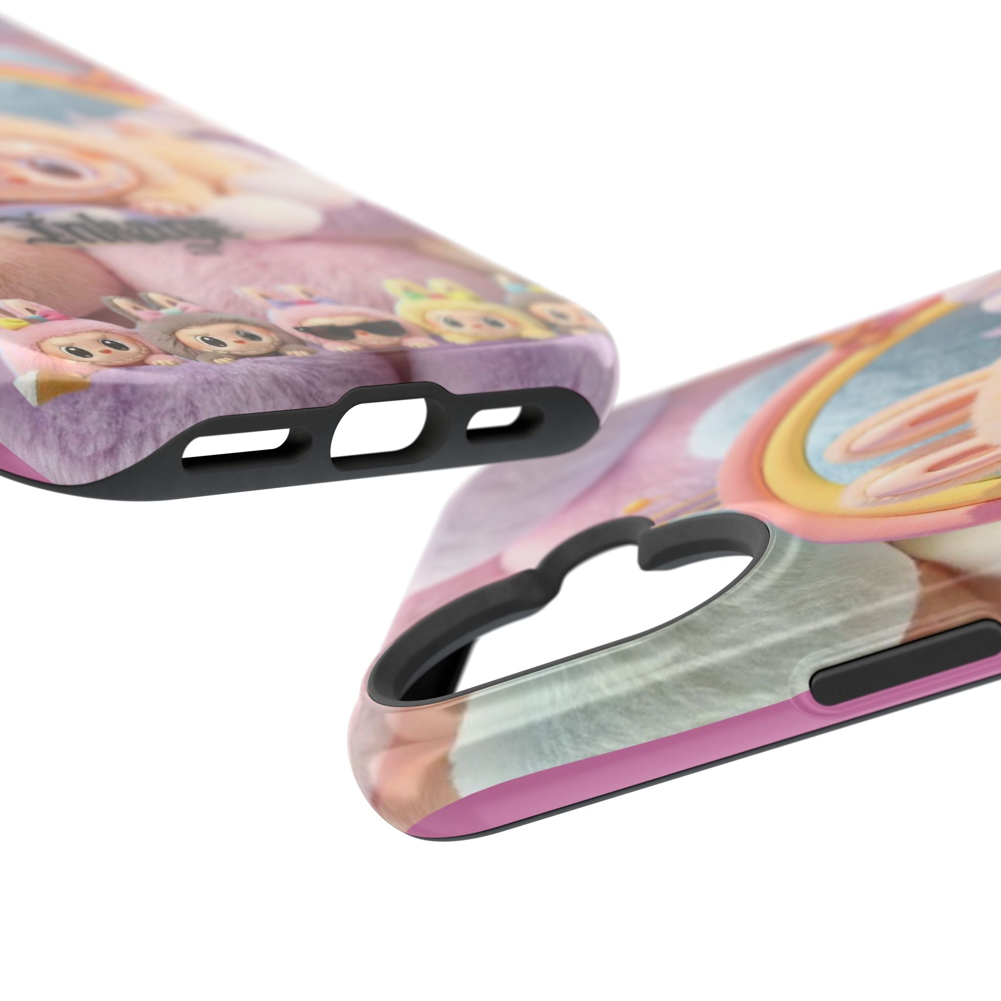 Pastel Rainbow Labubu Magnetic Phone Cases(Animation)