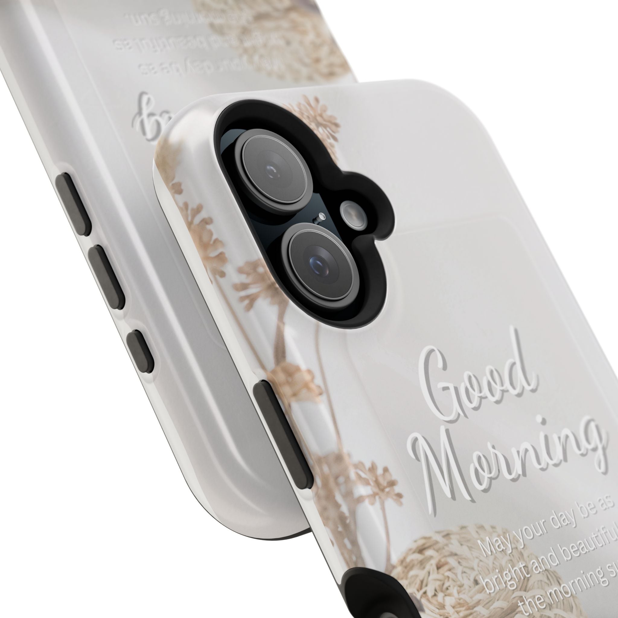 "Good Morning" Magnetic Phone Cases (Quote)