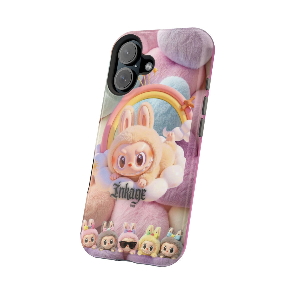 Pastel Rainbow Labubu Magnetic Phone Cases(Animation)