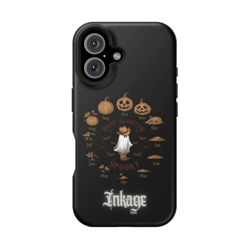 Spooky Boot Halloween Pumpkin Magnetic Phone Case (Season)