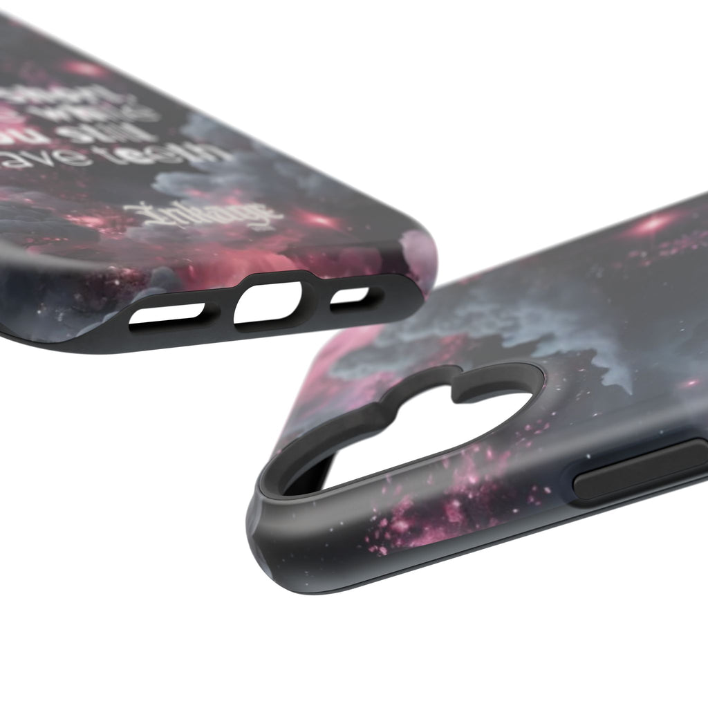 “Life is Short, Smile While You Still Have Teeth” Magnetic Phone Cases (Quote)
