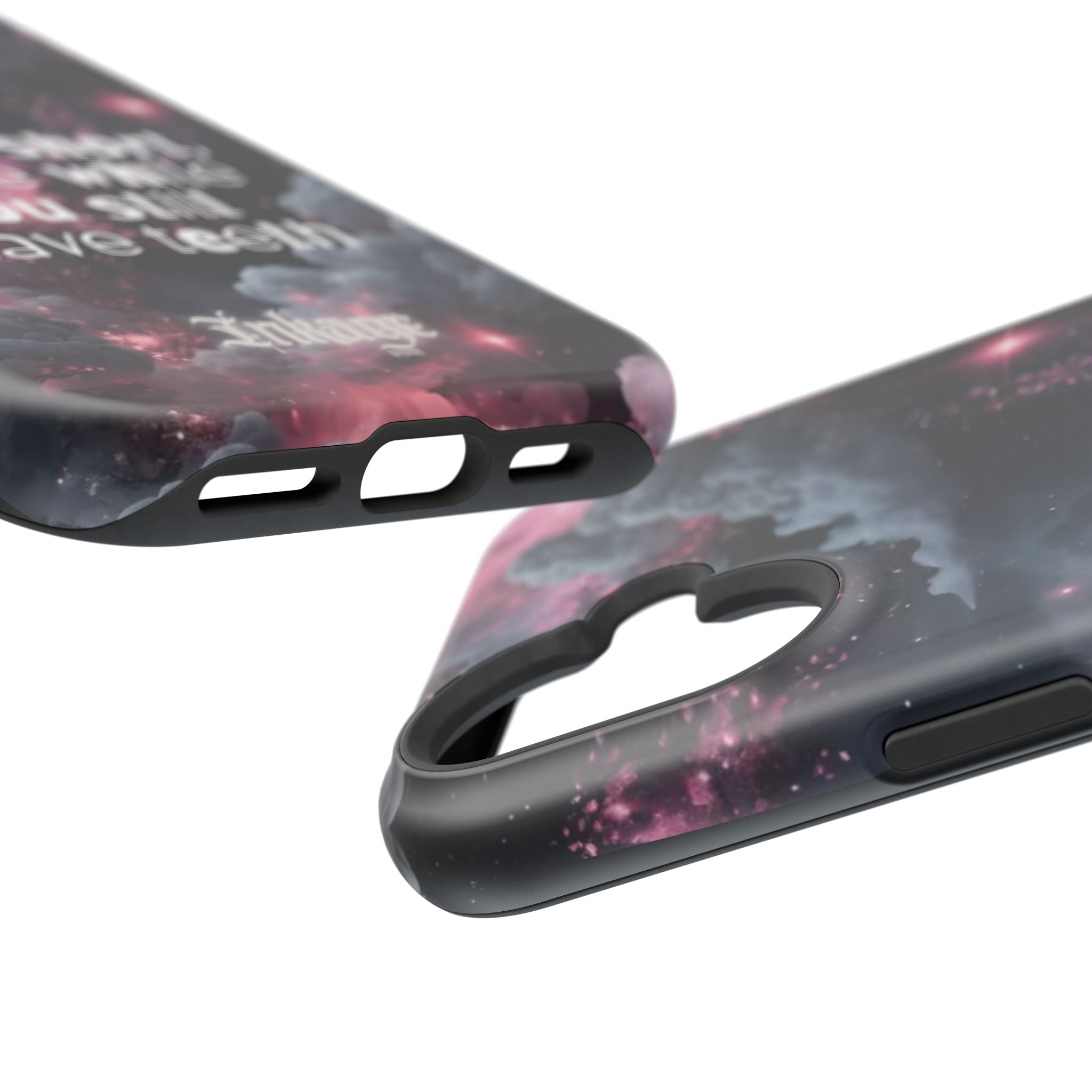 “Life is Short, Smile While You Still Have Teeth” Magnetic Phone Cases (Quote)
