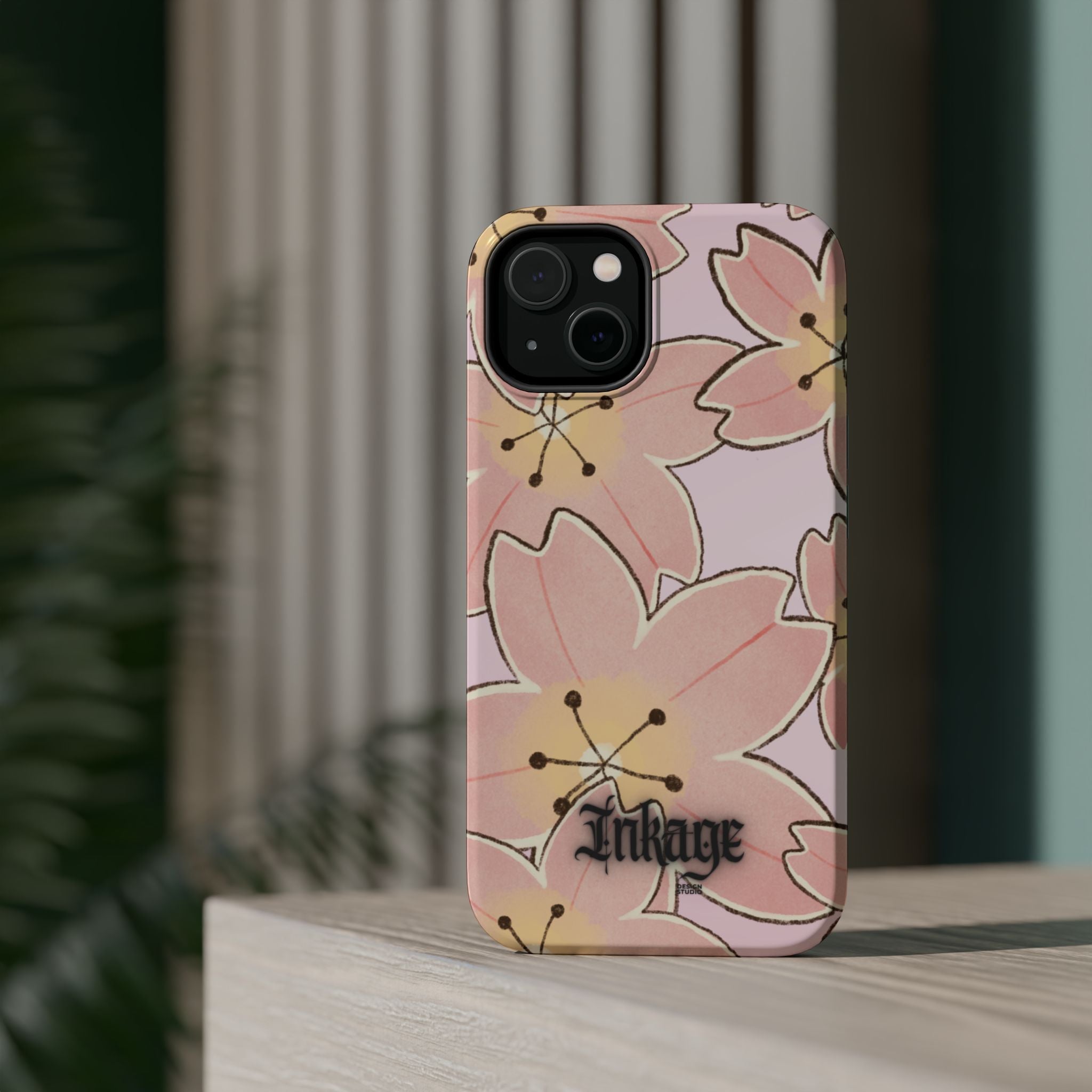 Charming Floral Magnetic Phone Case (Minimal)
