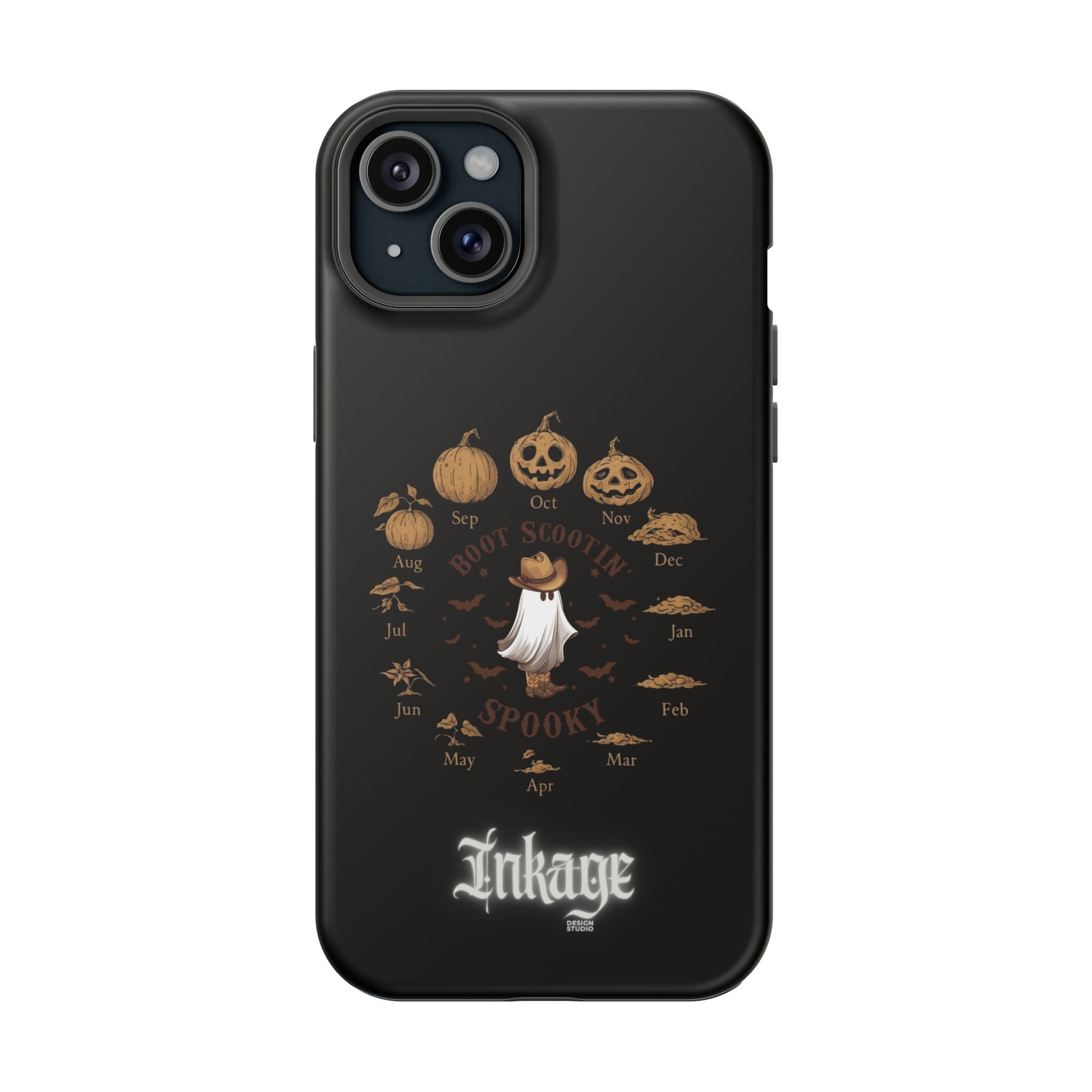 Spooky Boot Halloween Pumpkin Magnetic Phone Case (Season)