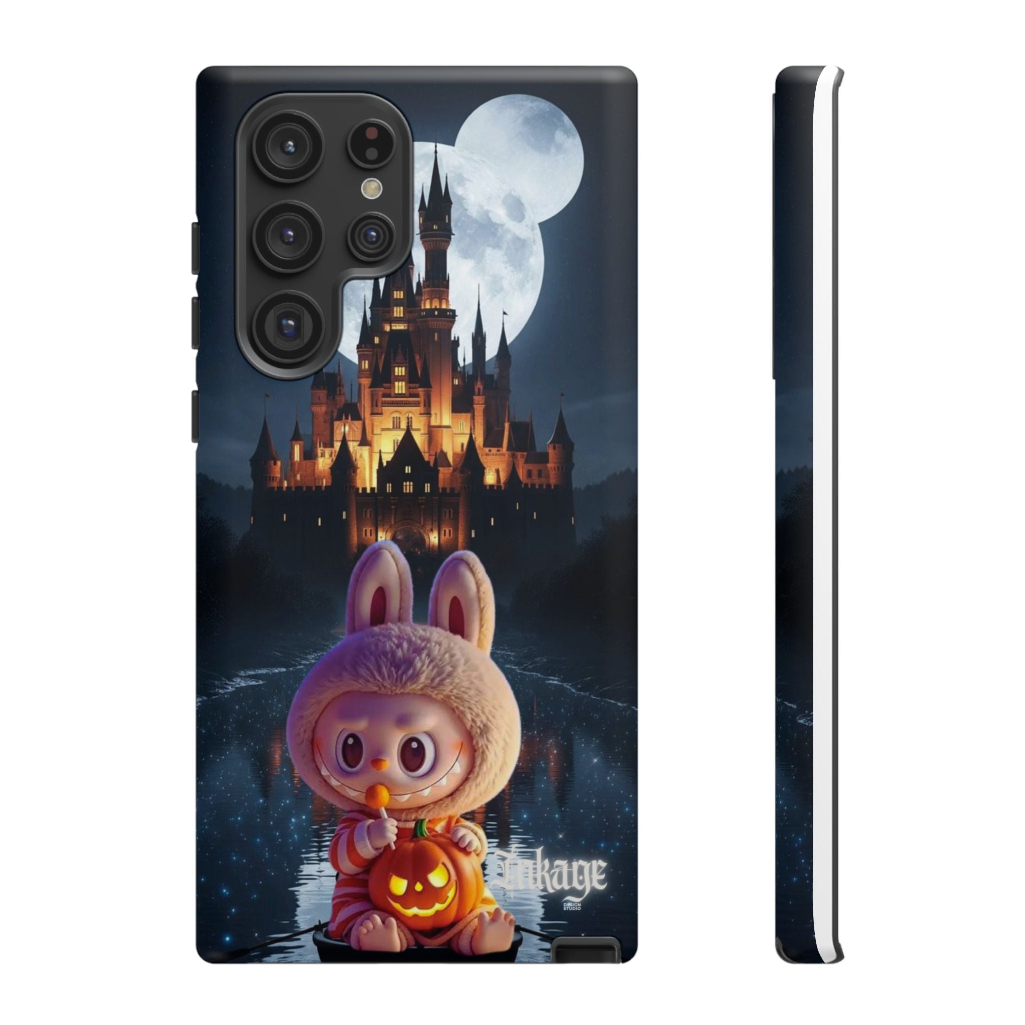 Labubu Halloween On Disney Boat Tough Phone Cases (Season, Animation)