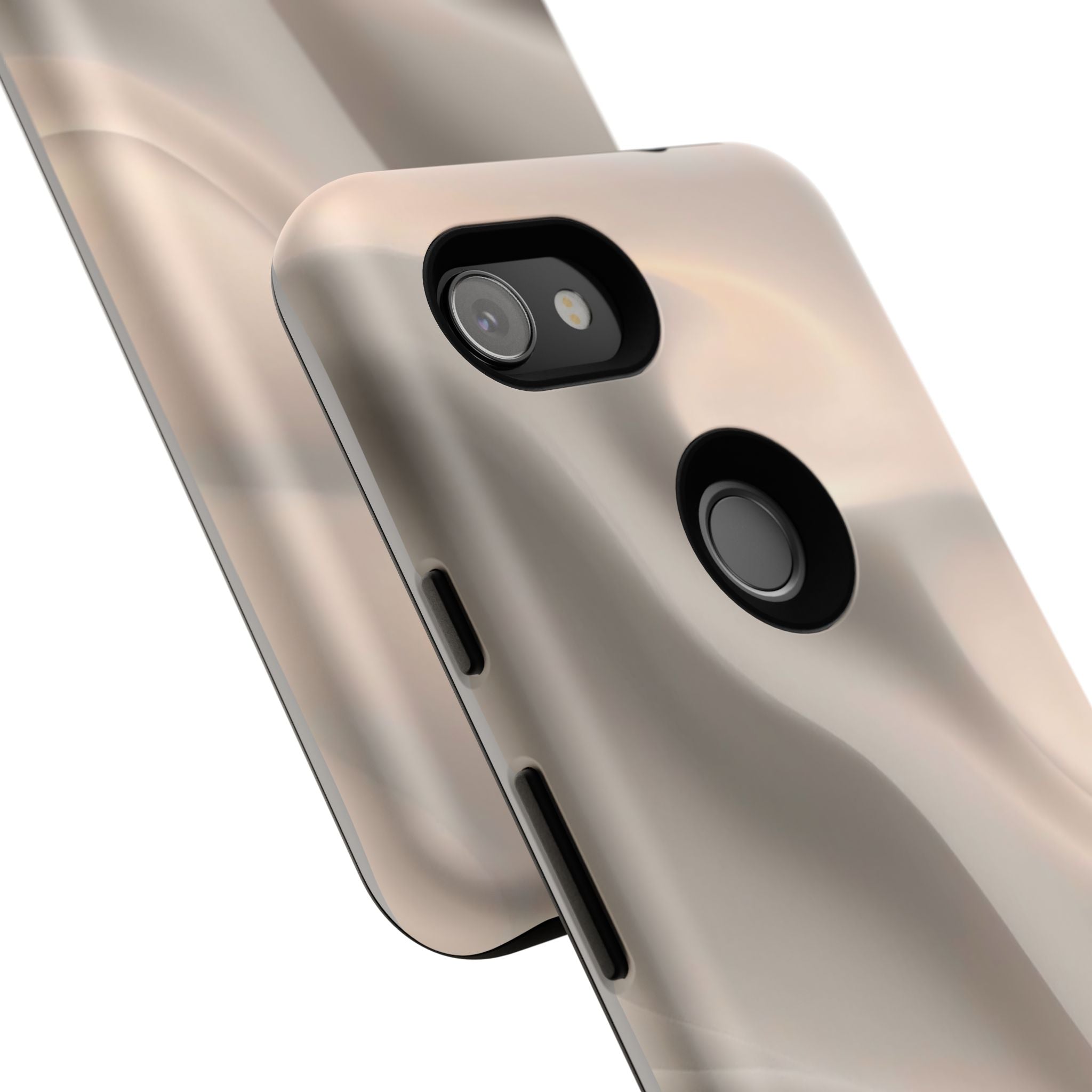 Beige Wavy Flow Tough Phone Case (Minimal)