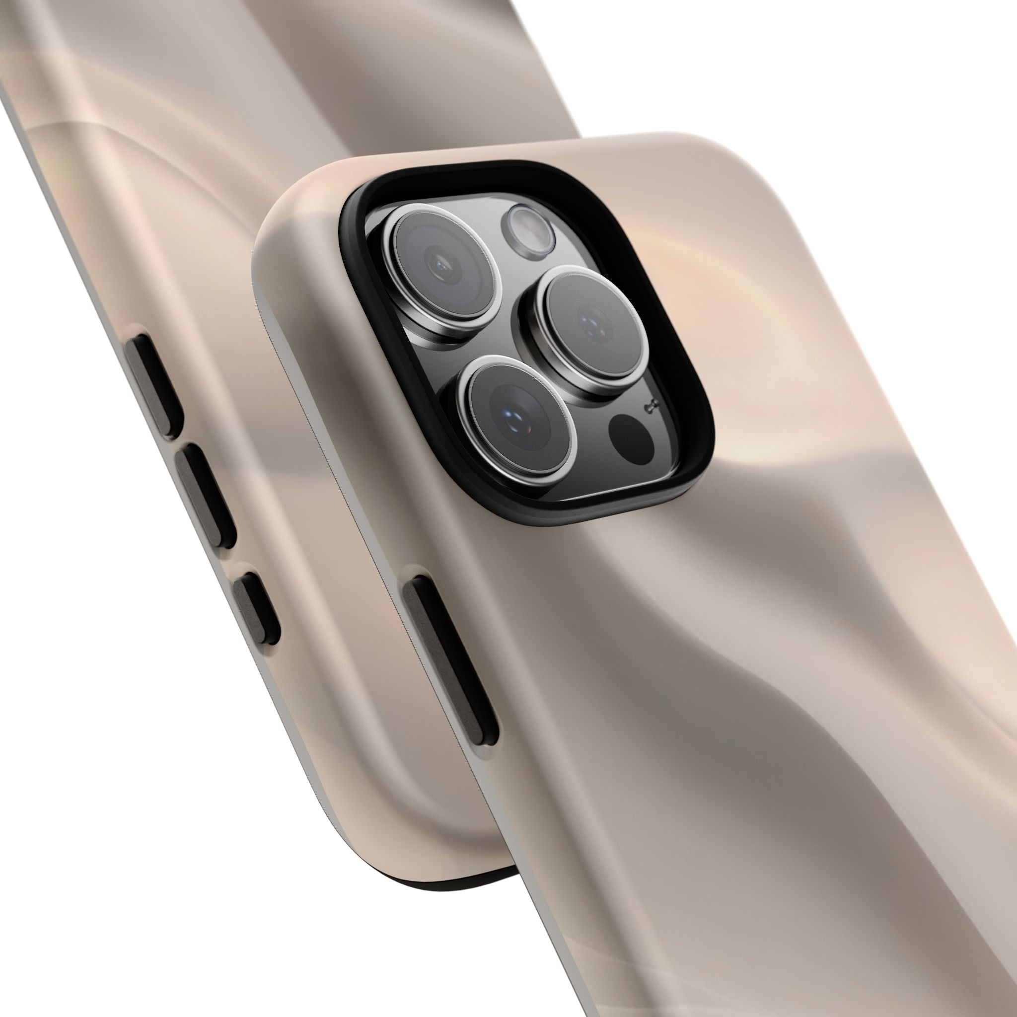 Beige Wavy Flow Tough Phone Case (Minimal)