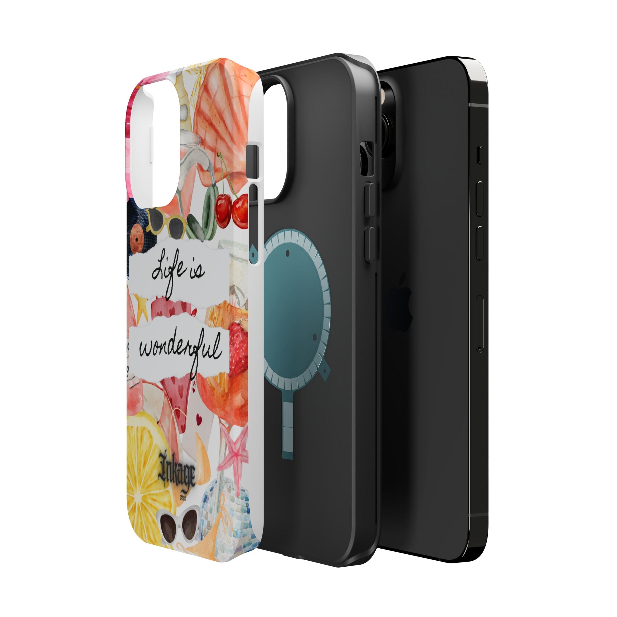 "Life is Wonderful" Quote Magnetic Phone Cases