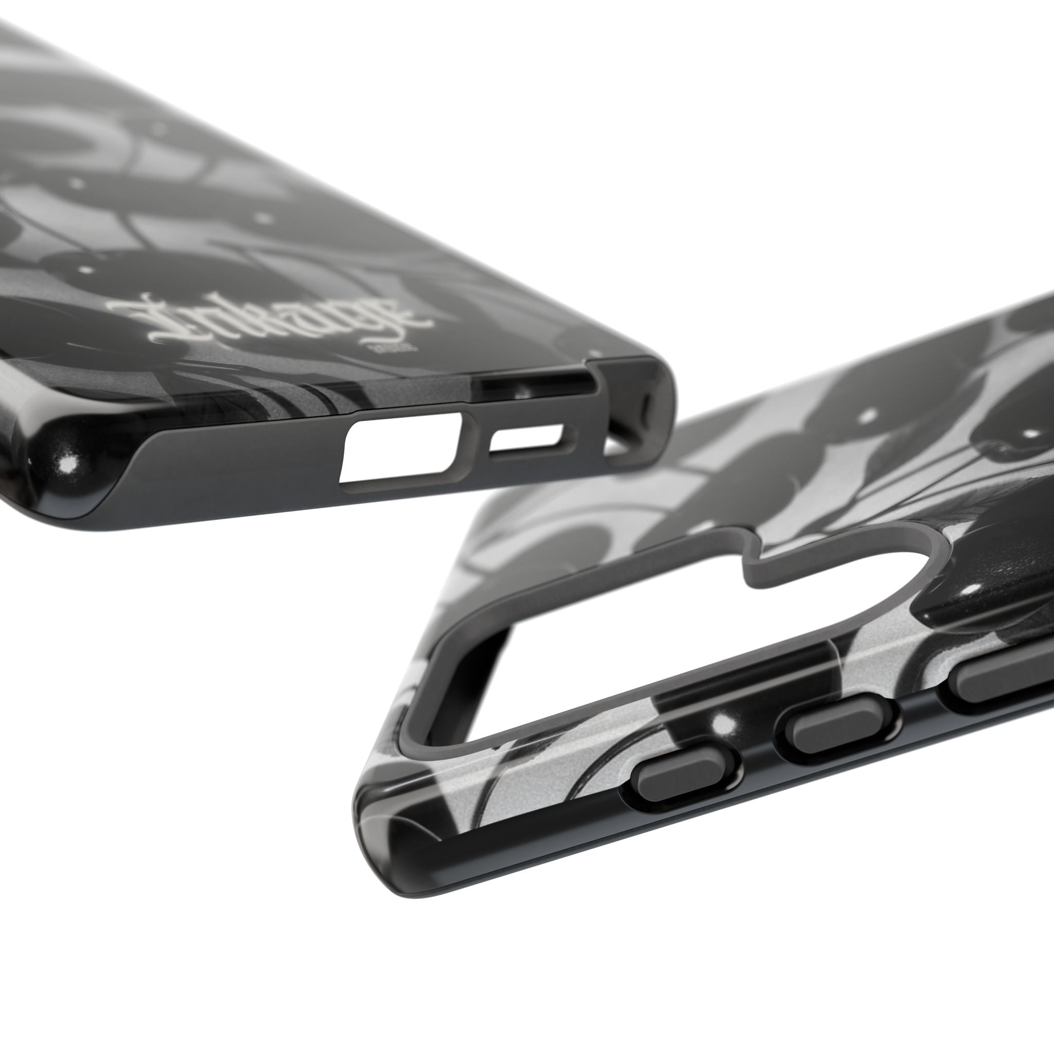 Black Cherry Print Tough Phone Cases (Minimal)