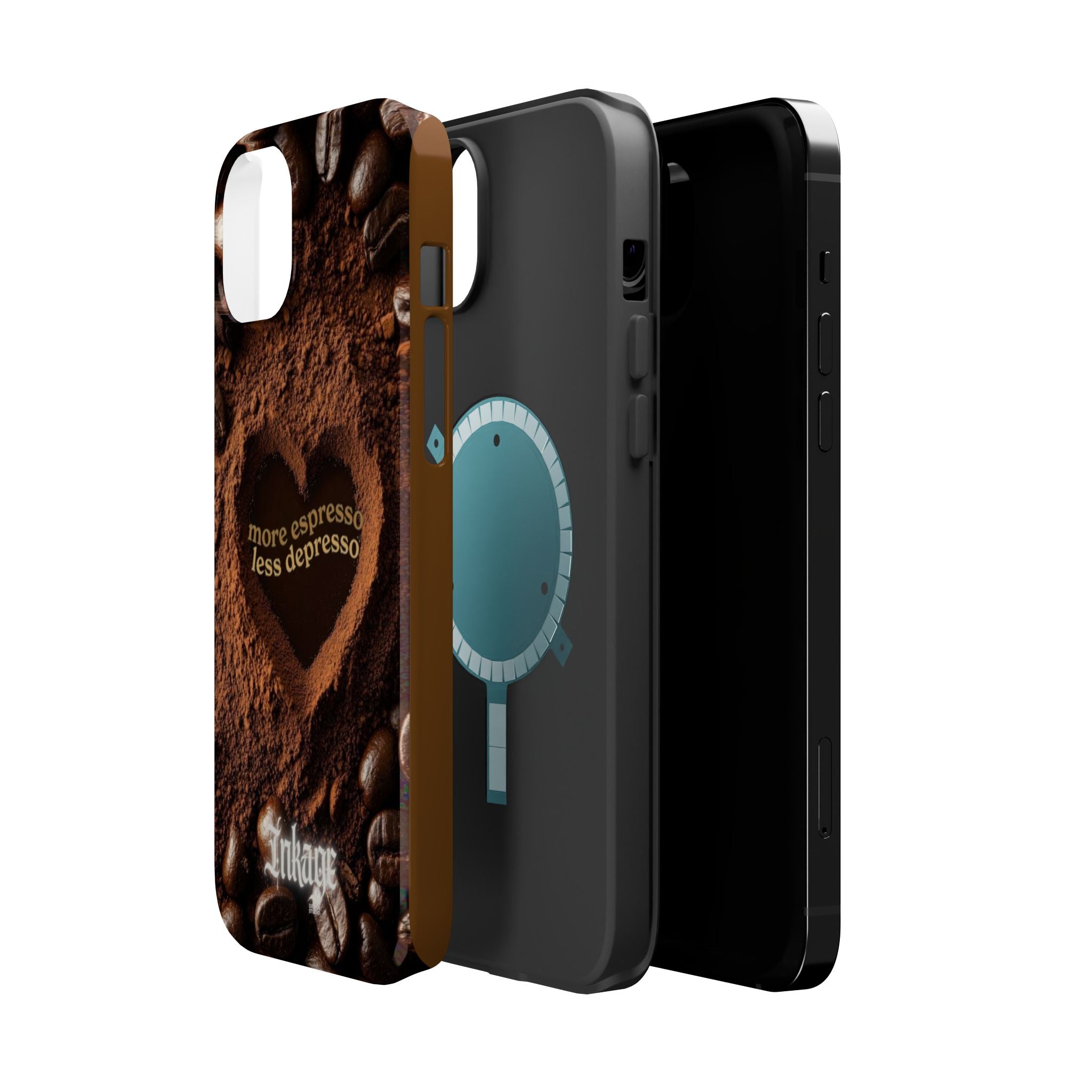 "More Espresso Less Depresso" Magnetic Phone Cases (Quote)
