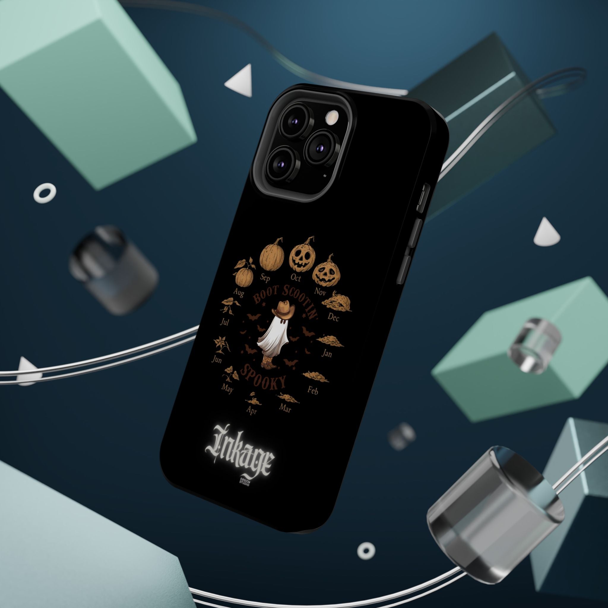 Spooky Boot Halloween Pumpkin Magnetic Phone Case (Season)