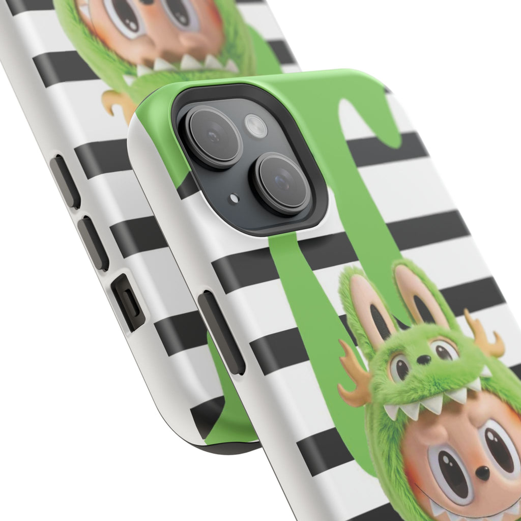 Greenie Labubu Spooky Magnetic Phone Case (Animation)