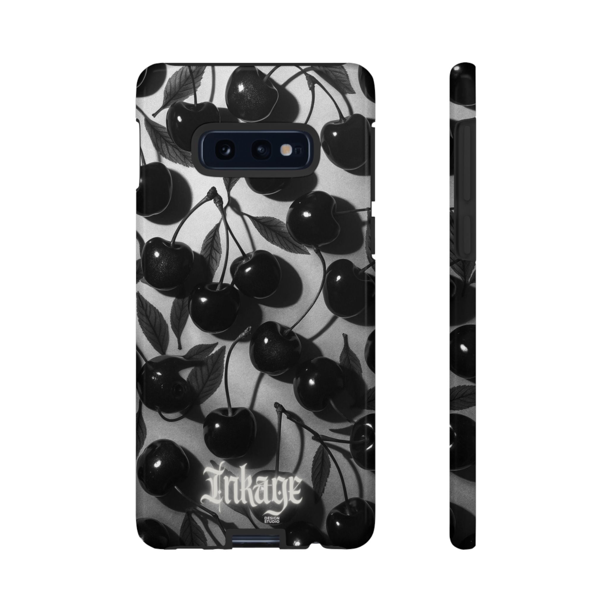 Black Cherry Print Tough Phone Cases (Minimal)