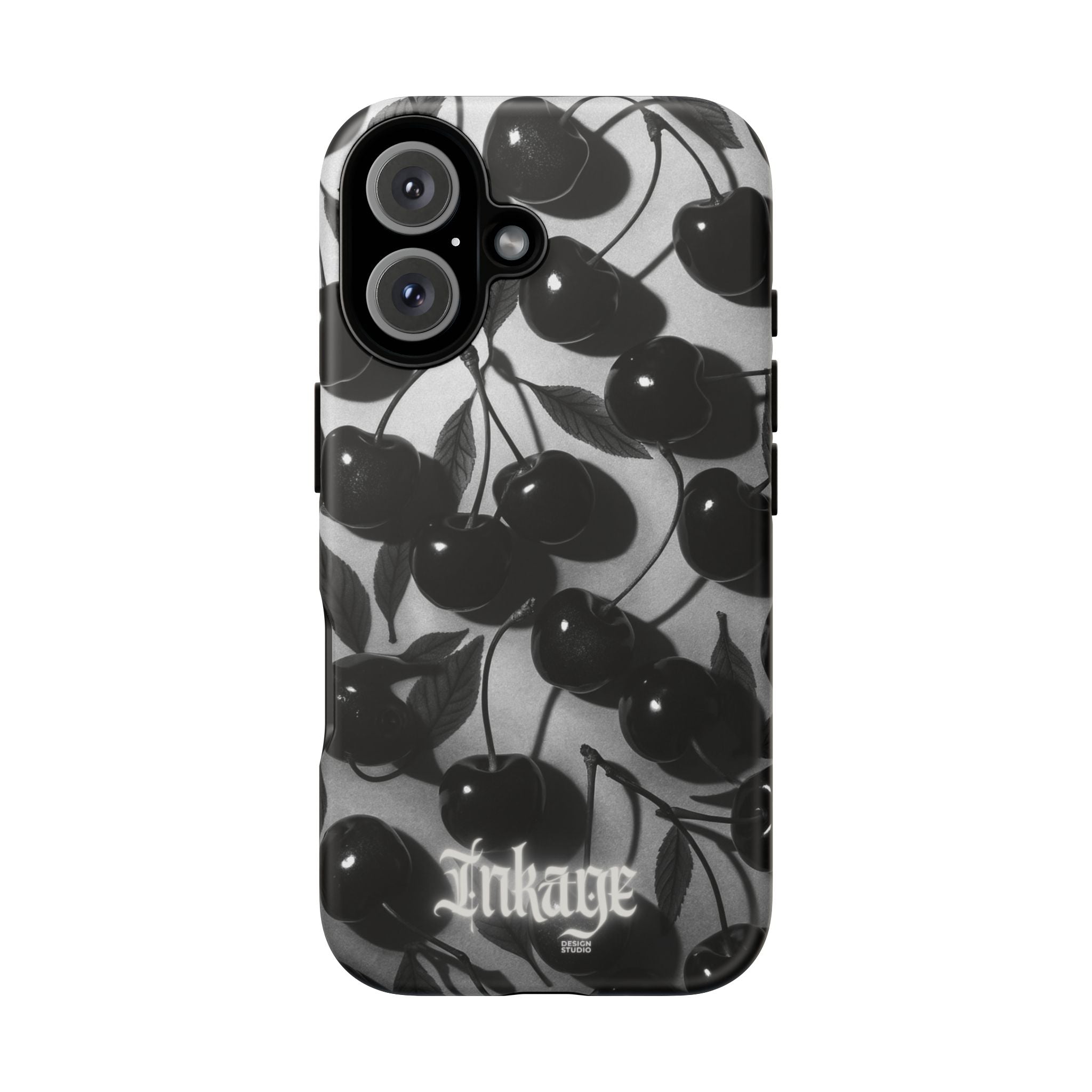 Black Cherry Print Tough Phone Cases (Minimal)