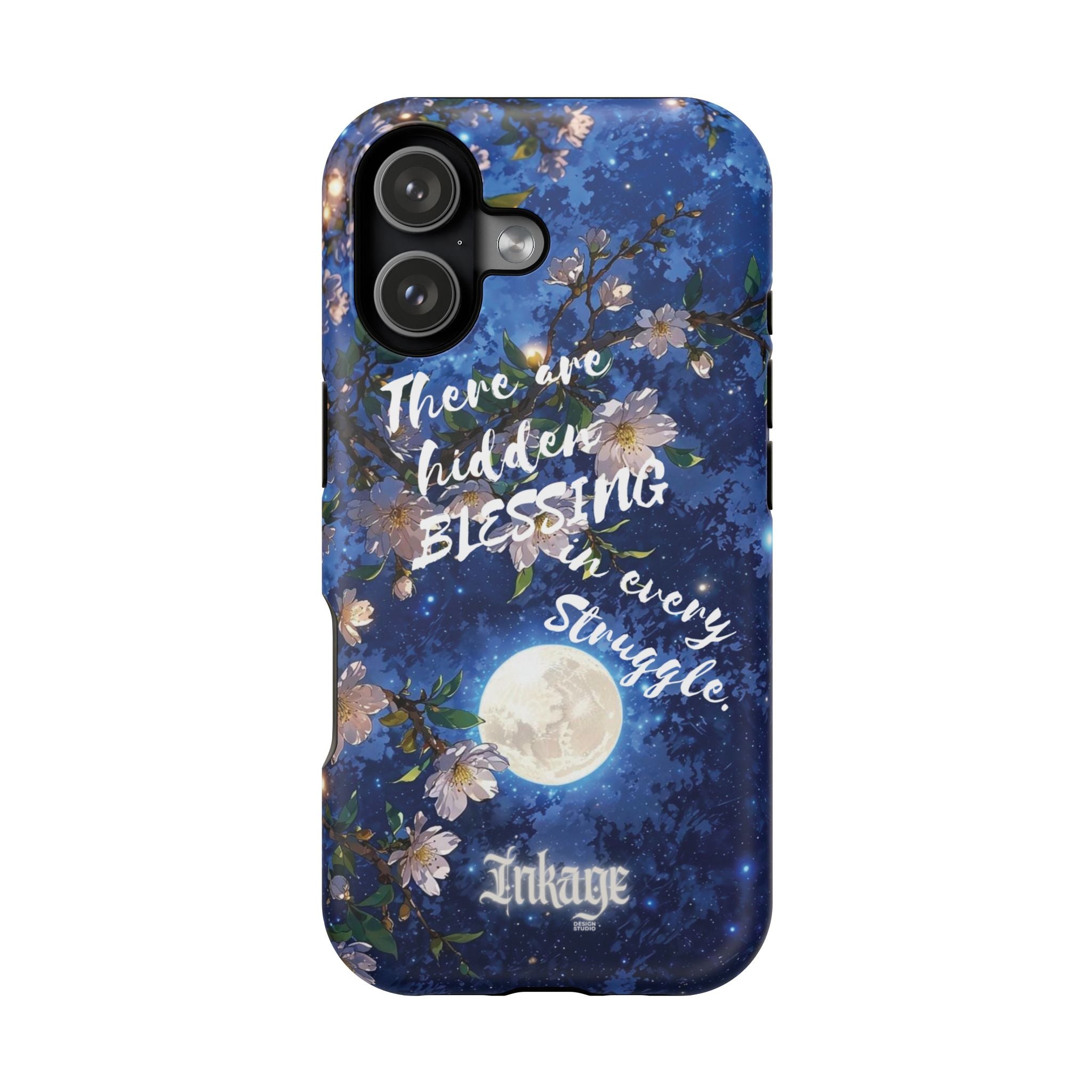 “Moonlit Blessing” Quote Magnetic Phone Cases