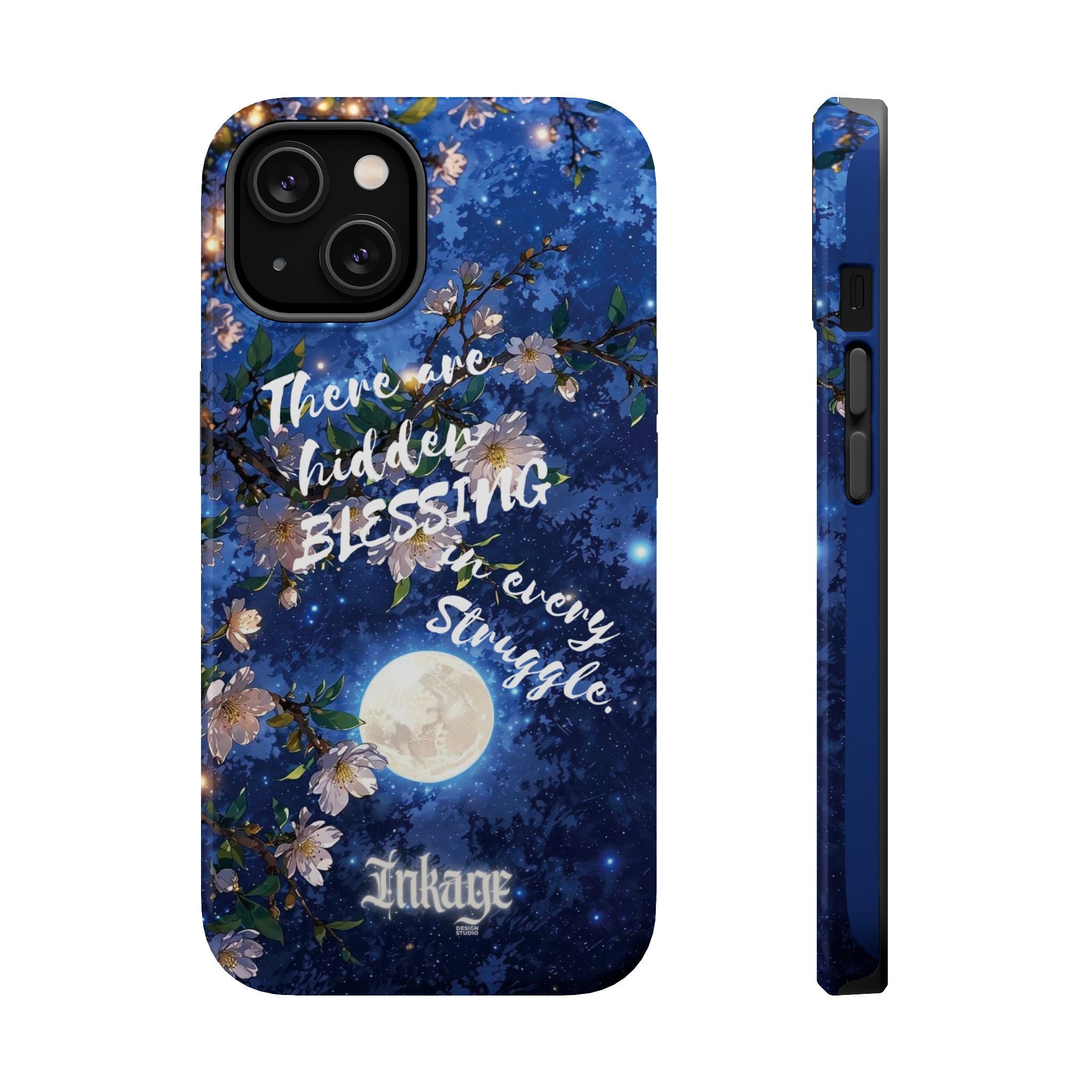 “Moonlit Blessing” Magnetic Phone Cases (Quote)