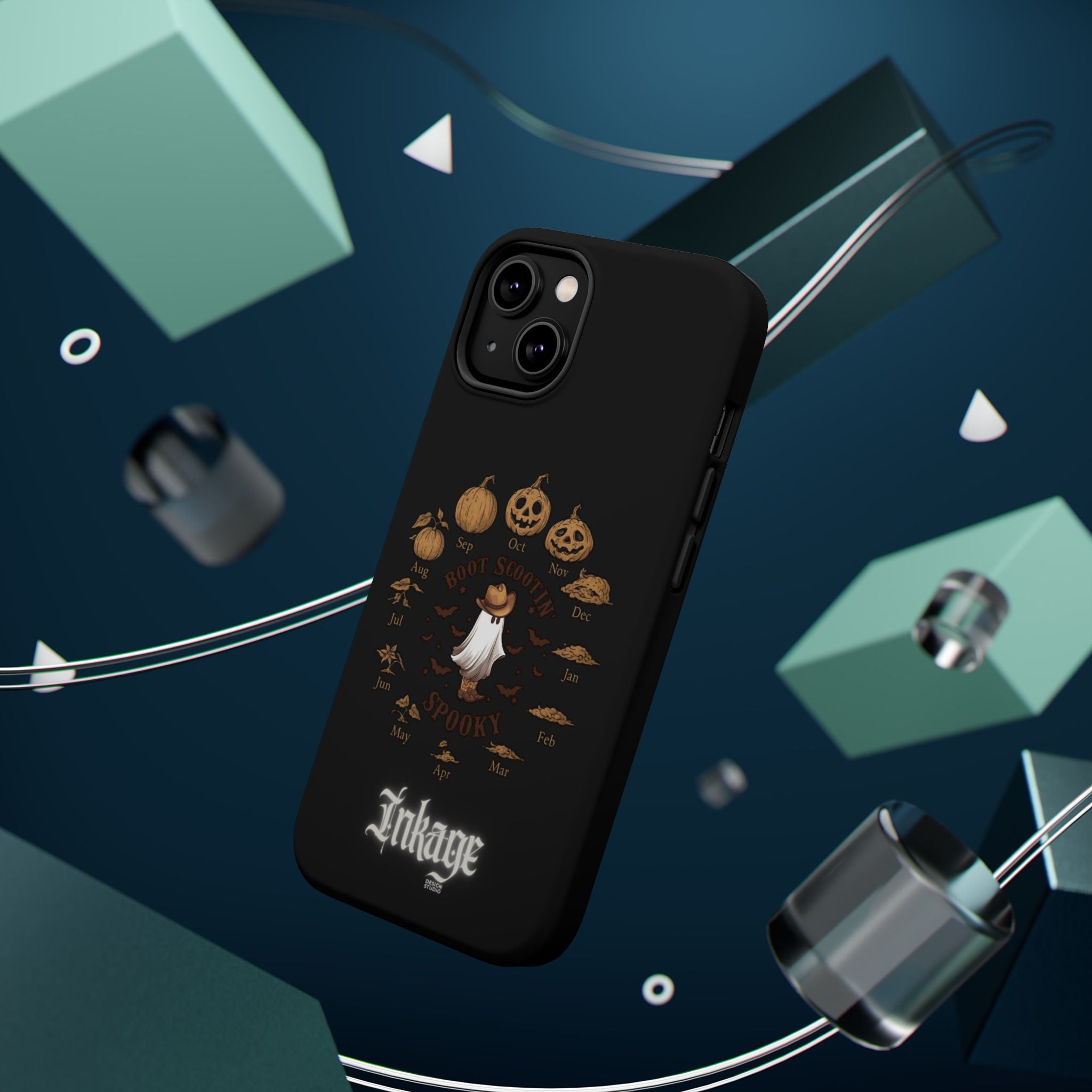 Spooky Boot Halloween Pumpkin Magnetic Phone Case (Season)