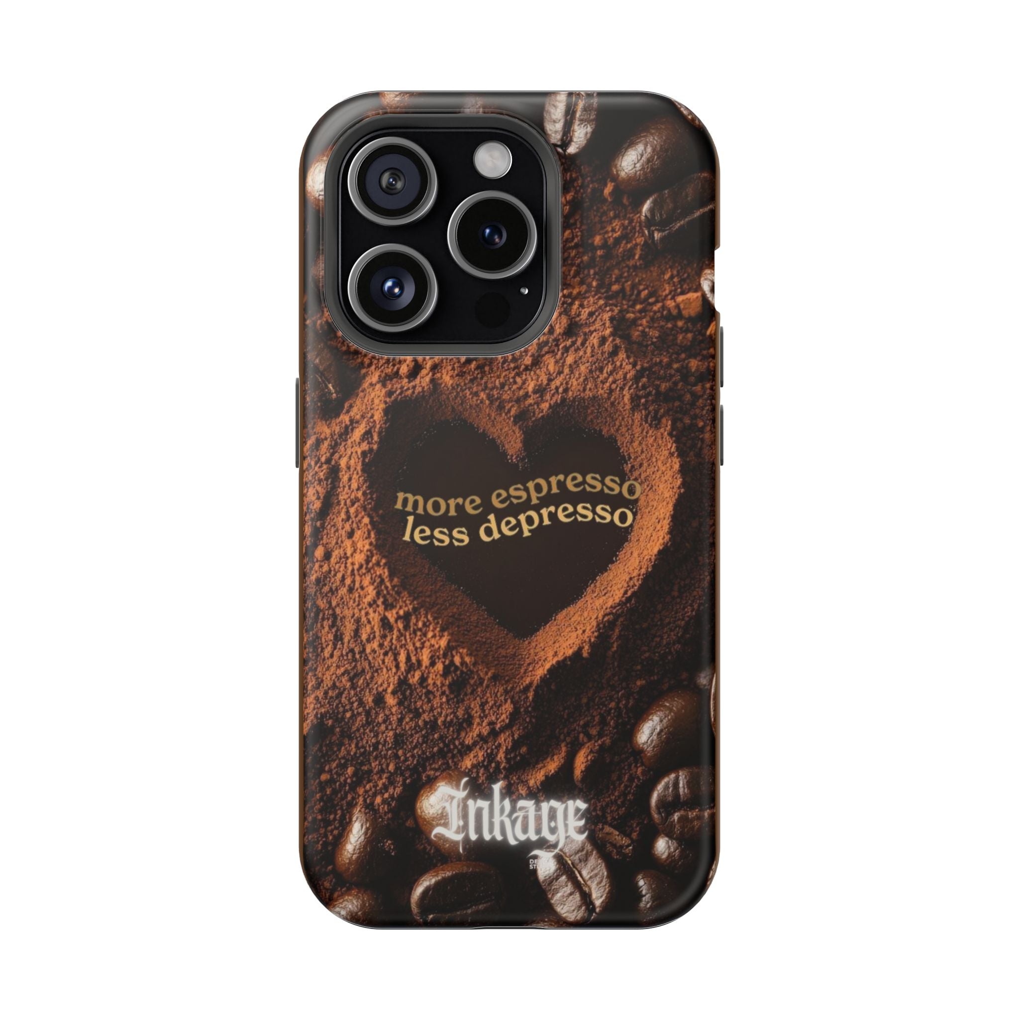 "More Espresso Less Depresso" Magnetic Phone Cases (Quote)
