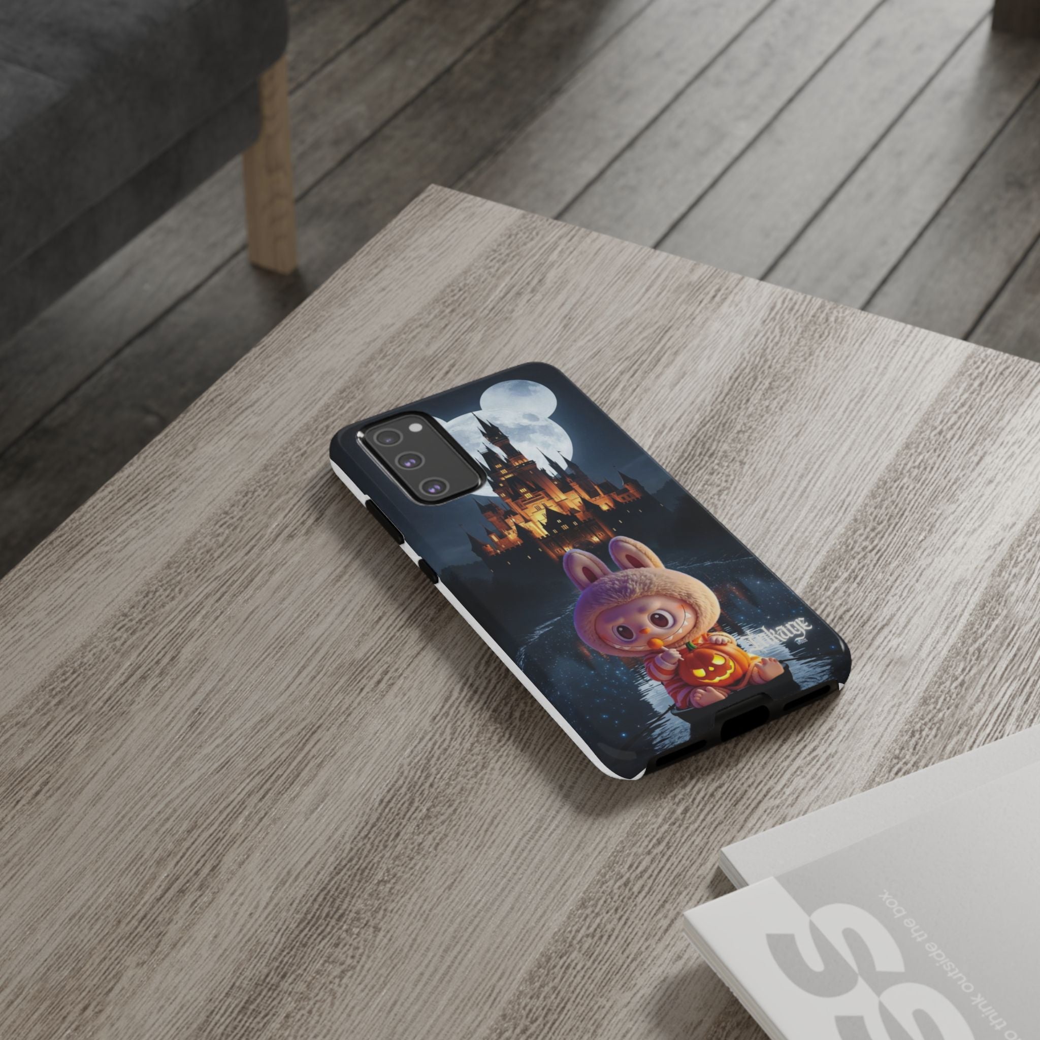 Labubu Halloween On Disney Boat Tough Phone Cases (Season, Animation)