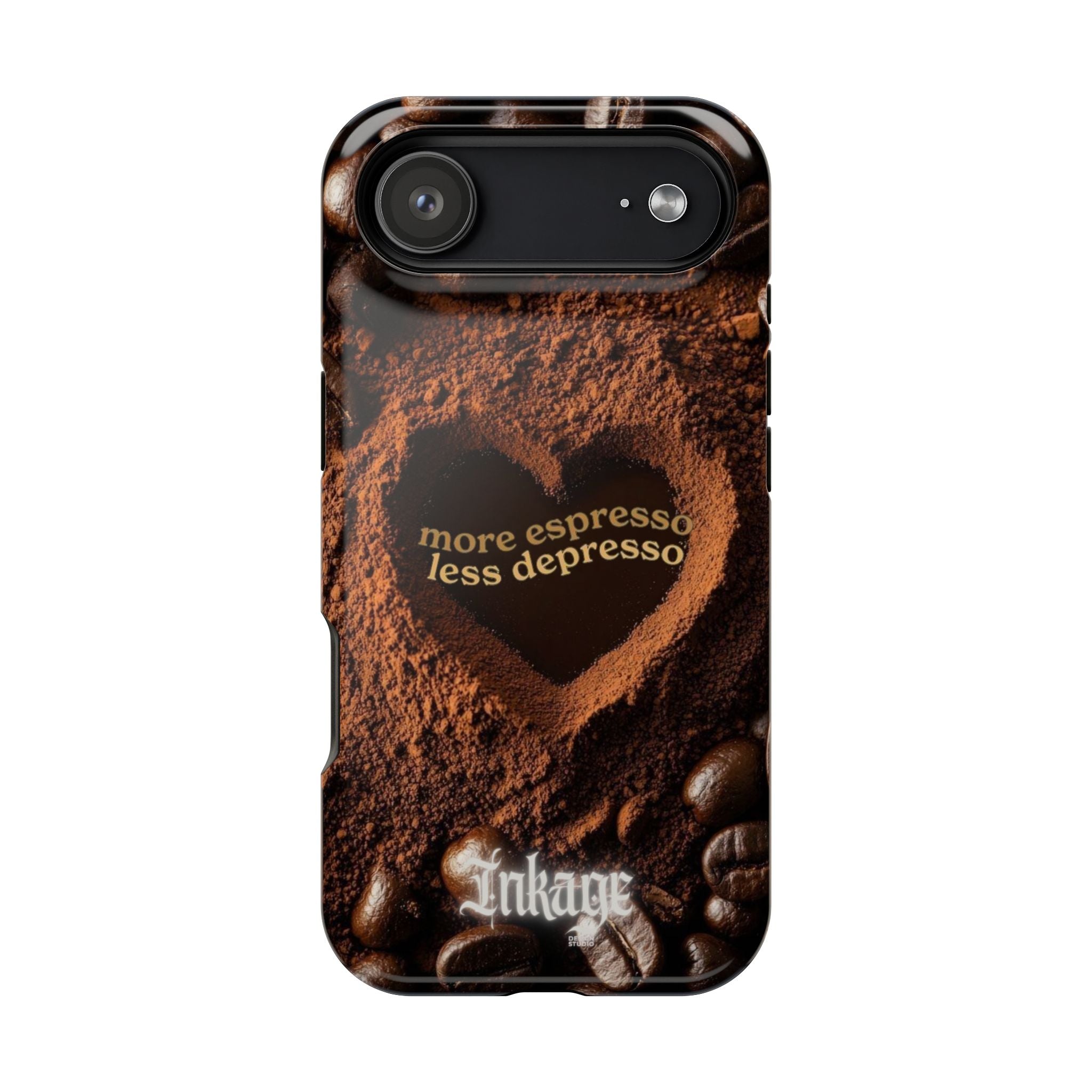 "More Espresso Less Depresso" Magnetic Phone Cases (Quote)