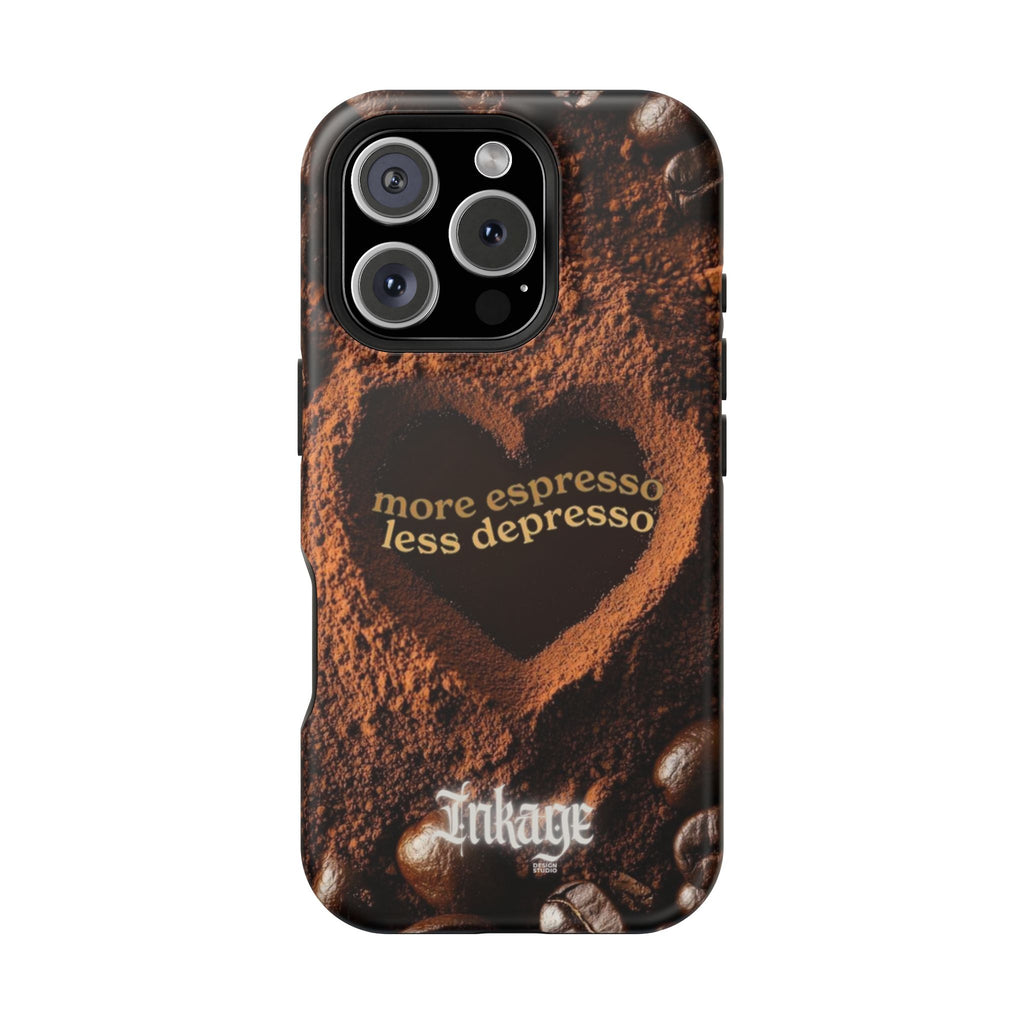 "More Espresso Less Depresso" Quote Magnetic Phone Cases