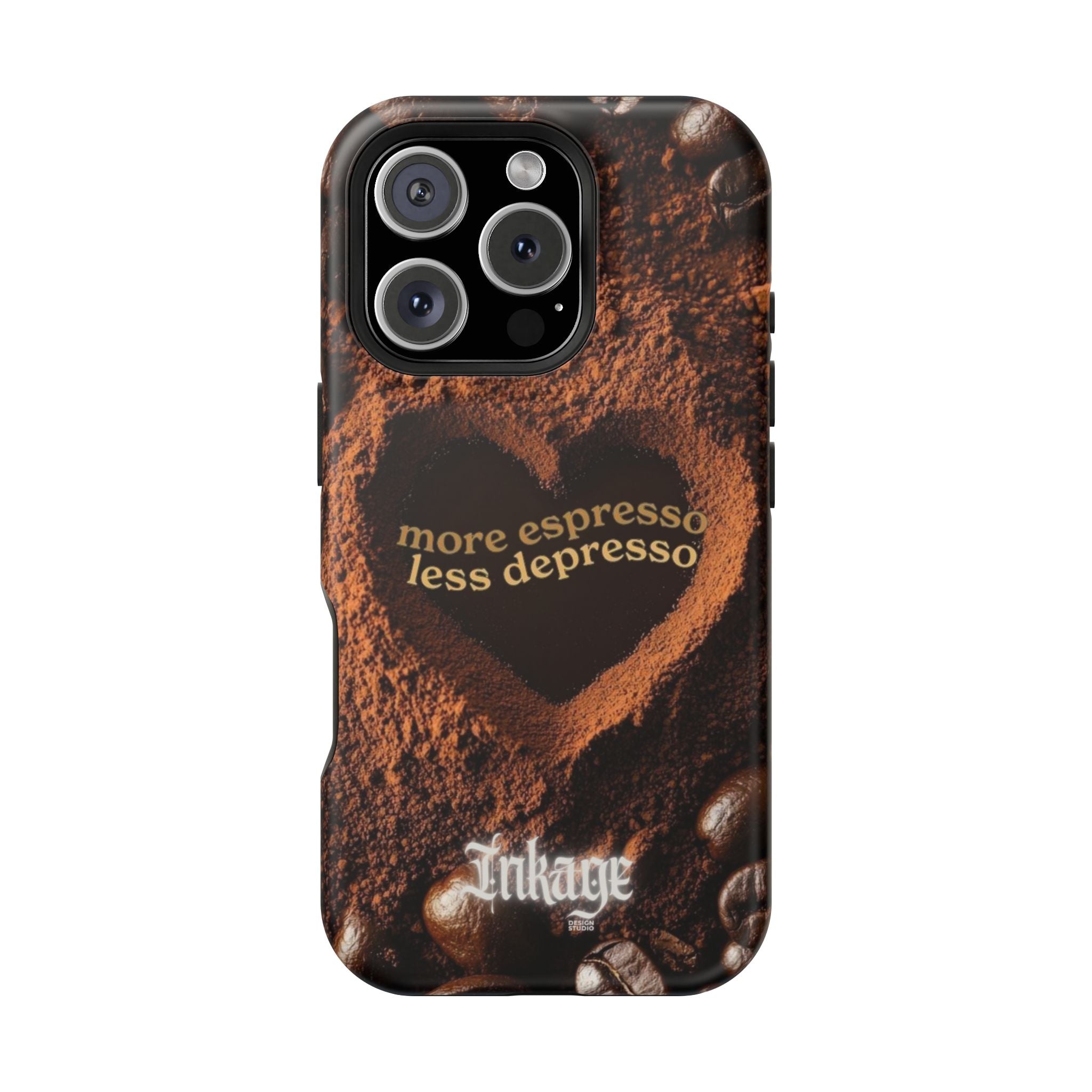 "More Espresso Less Depresso" Quote Magnetic Phone Cases
