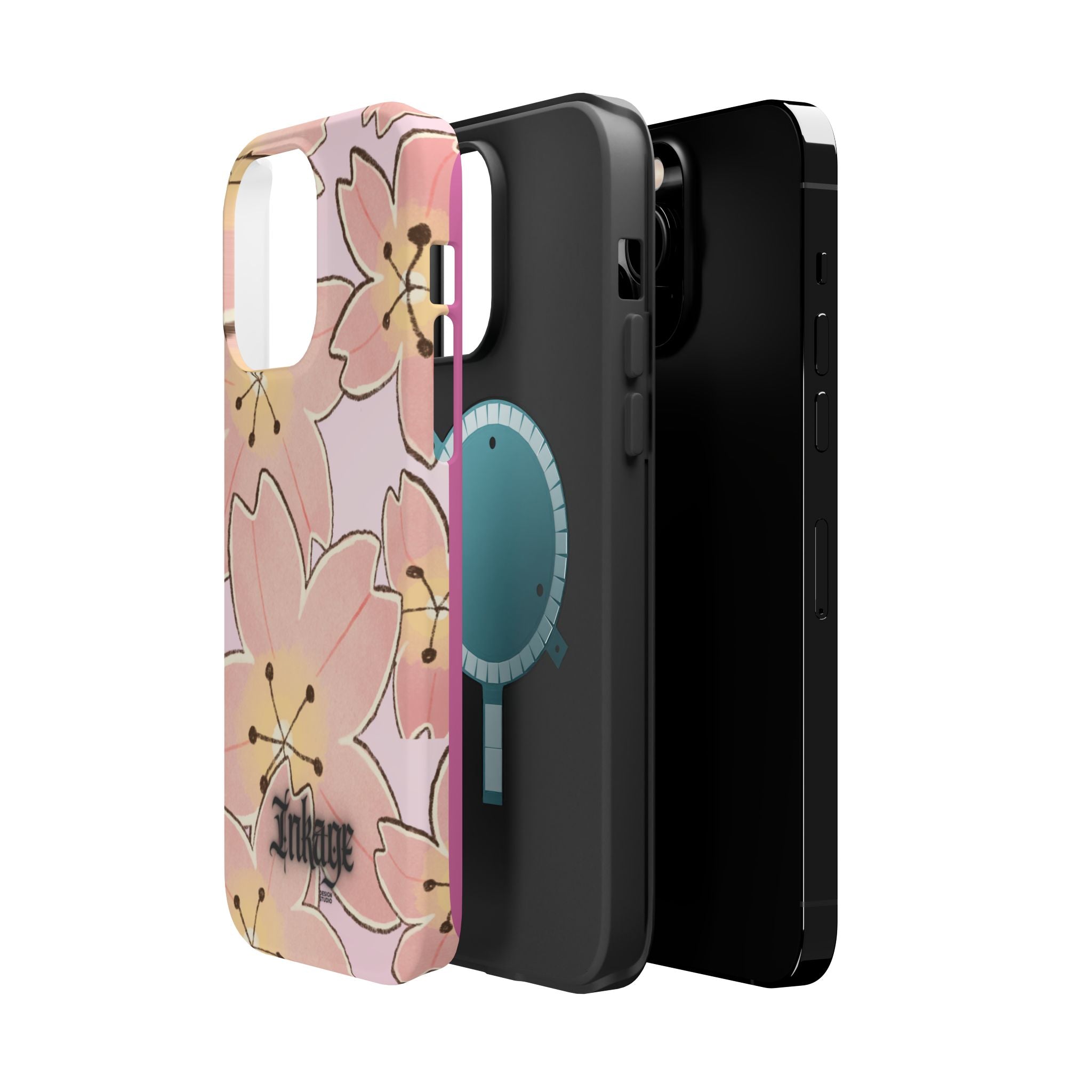 Charming Floral Magnetic Phone Case (Minimal)