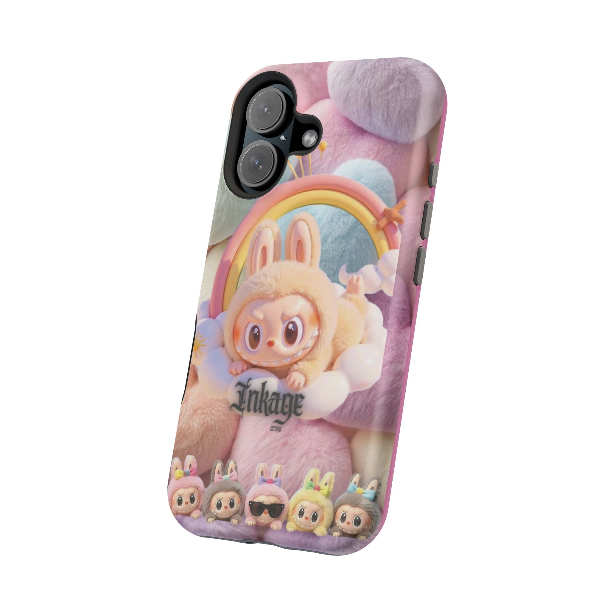 Pastel Rainbow Labubu Magnetic Phone Cases(Animation)